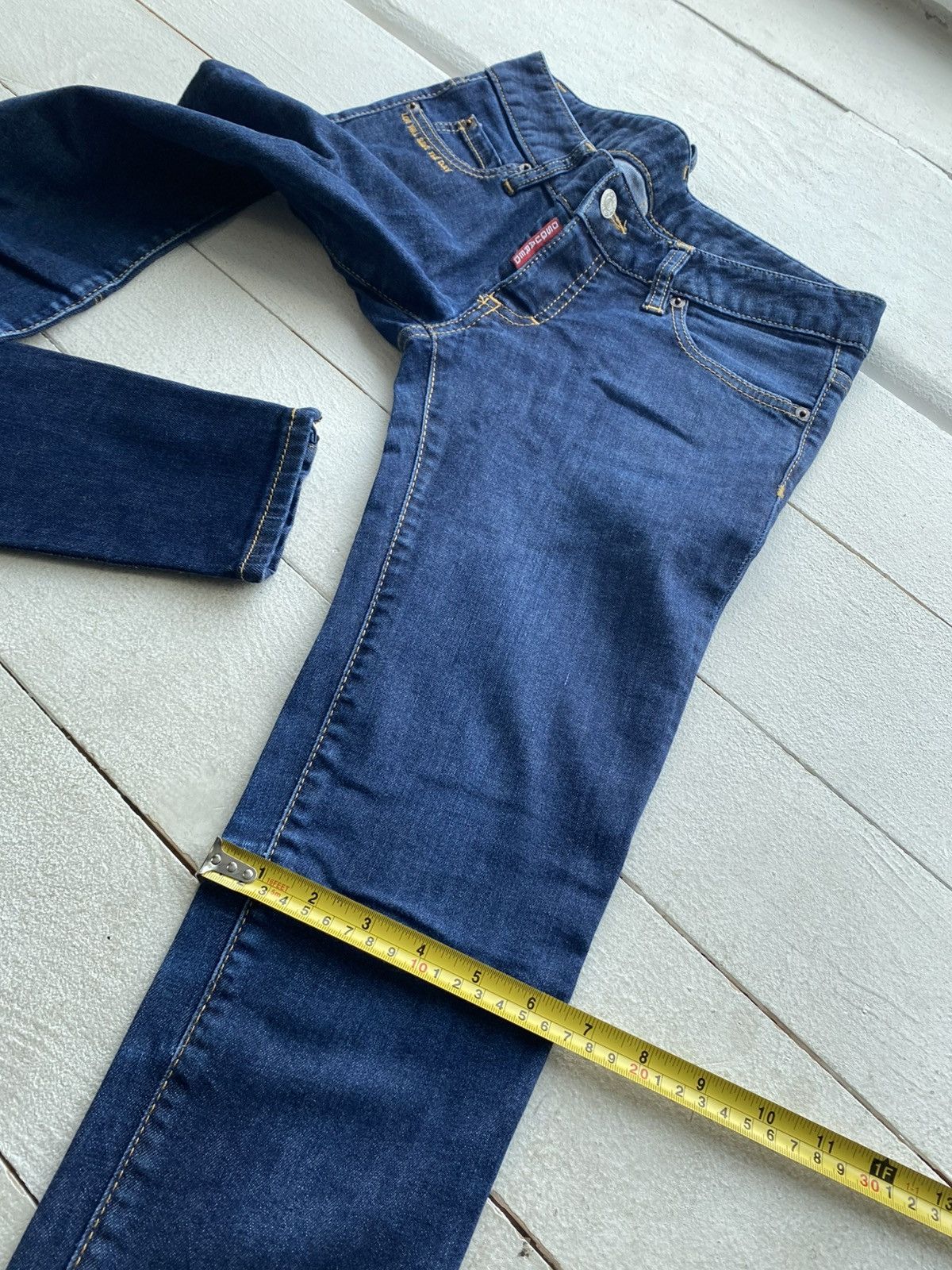 Dsquared2 Luxury Dsquared2 Women’s Skinny Jeans Ankle Zip Blue Denim Size 28" / US 6 / IT 42 - 18 Thumbnail