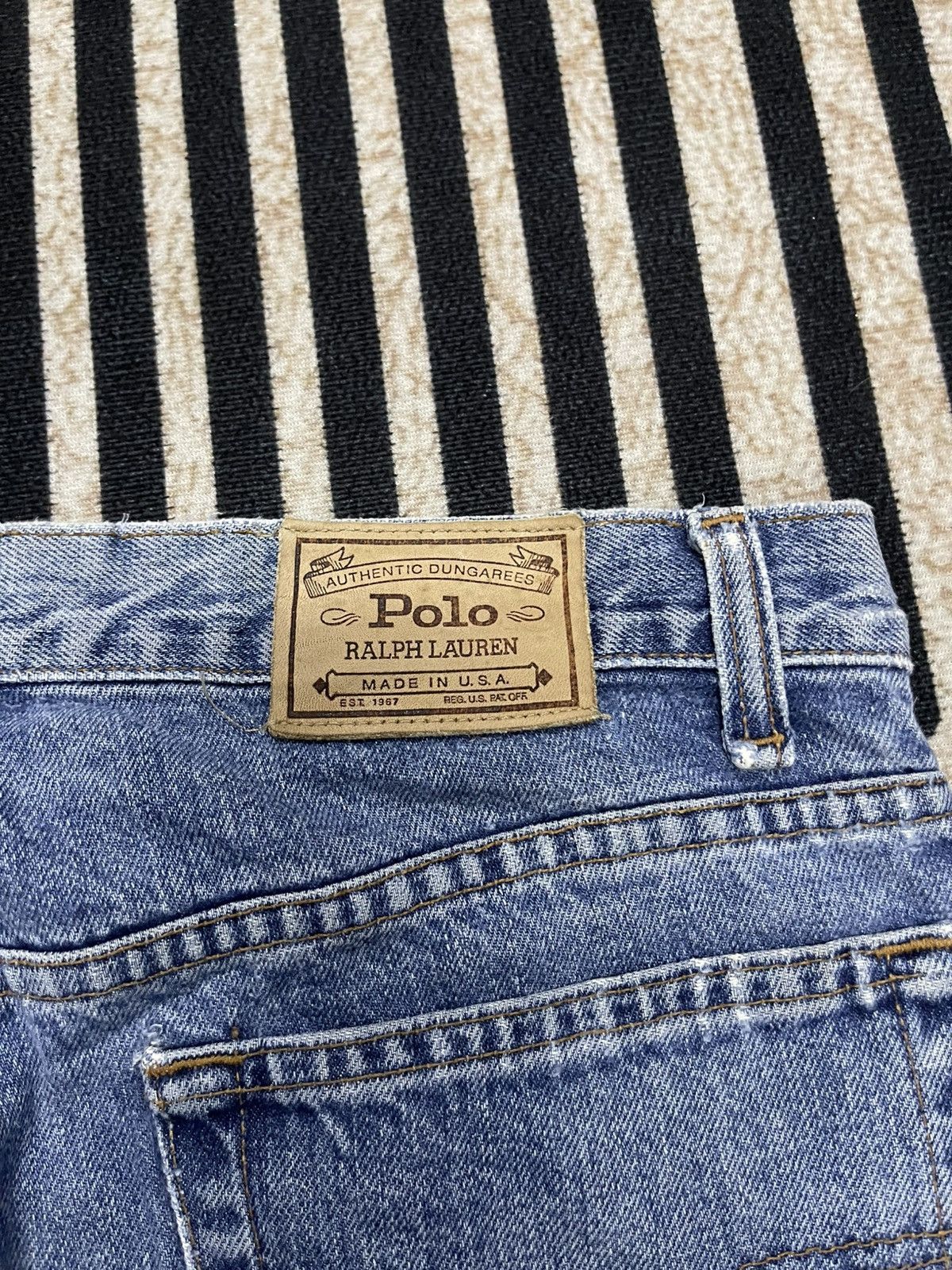 Polo Ralph Lauren 90s POLO RALPH LAUREN BAGGY JEANS MADE IN USA Size US 30 / EU 46 - 17 Thumbnail