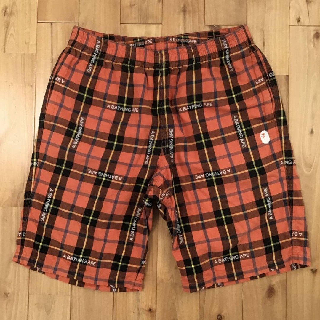 Bape BAPE Check shorts a bathing ape ★size L Size US 34 / EU 50 - 1 Thumbnail