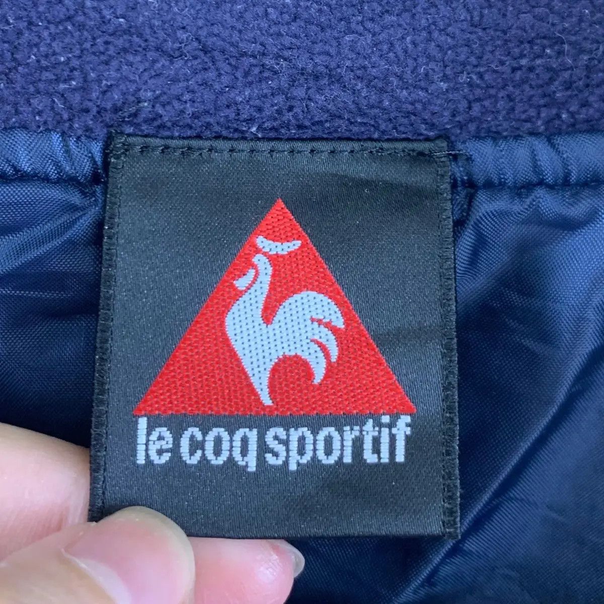 Le Coq Sportif Vintage LE COQ SPORTIF Fleece Embossed Fleece Size L / US 10 / IT 46 - 4 Thumbnail