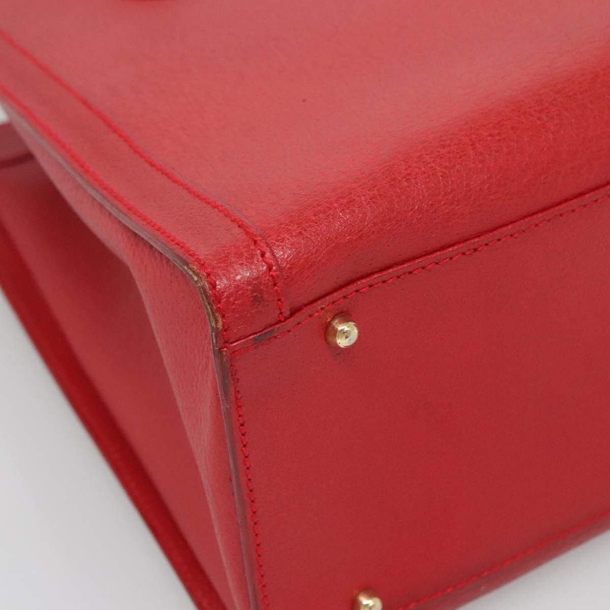 Gucci GUCCI Bamboo Hand Bag Leather Red Gold 002 2853 0260 0 Size ONE SIZE - 11 Thumbnail
