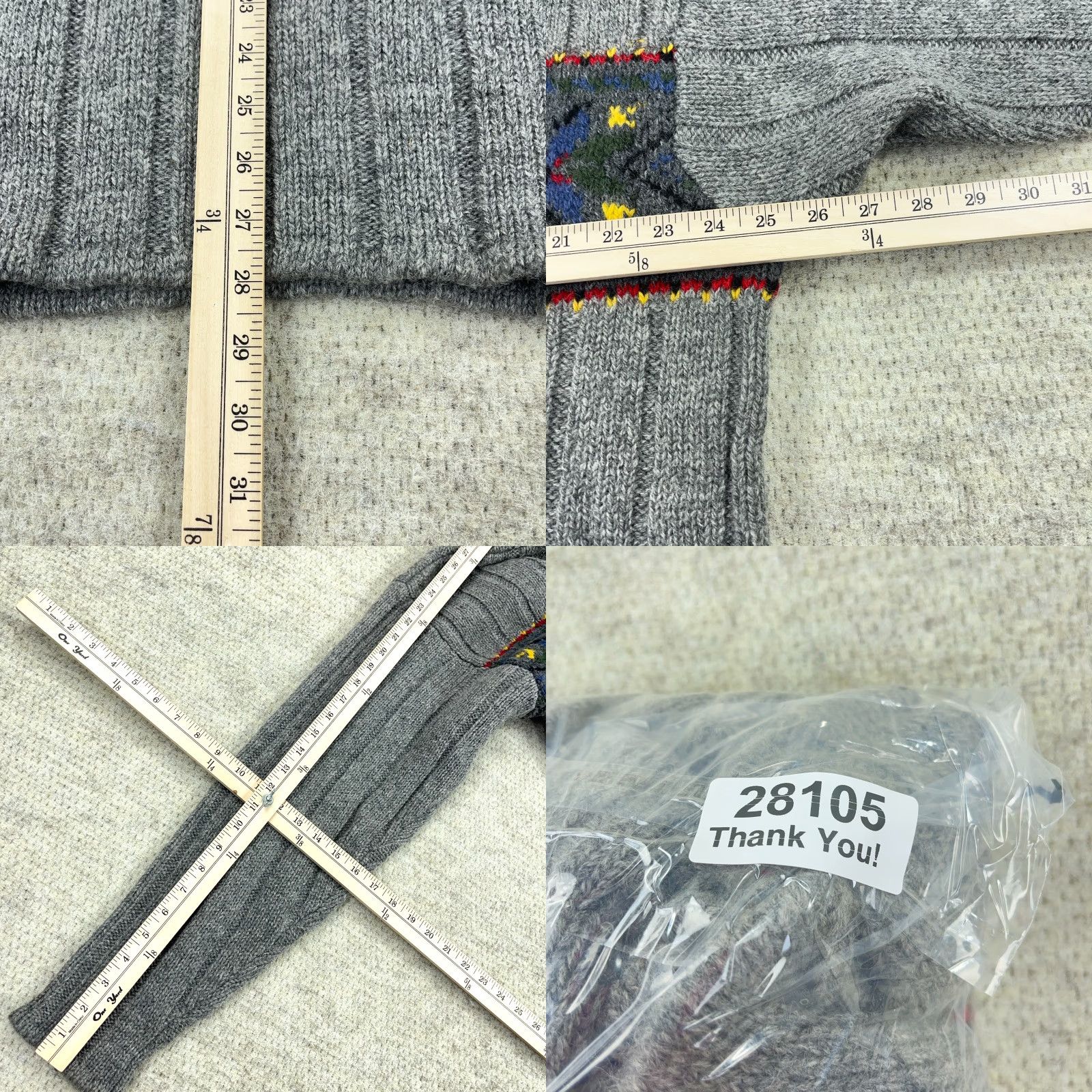 Eddie Bauer VINTAGE Eddie Bauer Sweater Men XL Gray Wool Heavy Knit Ribbed Nordic 90s Y2K Logo Pullover Mock Neck Long Sleeve Geometric Knit All Seasons Regular Size US XL / EU 56 / 4 - 8 Thumbnail