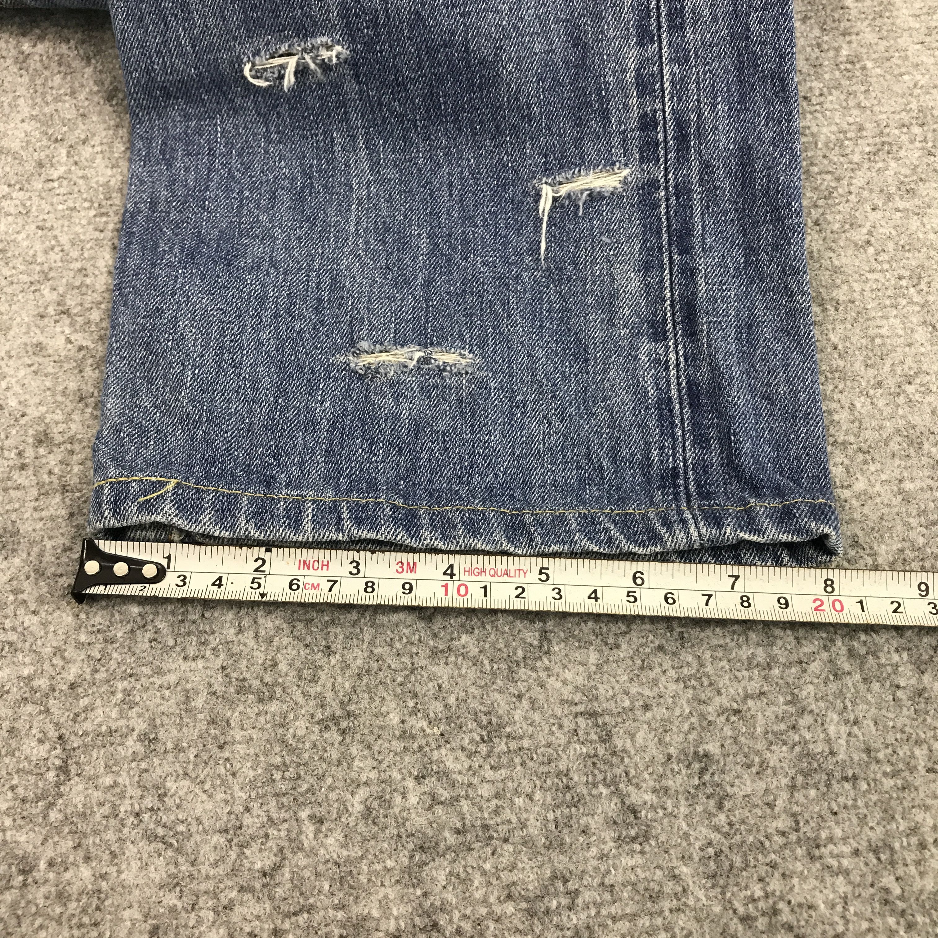 Edwin × Japanese Brand Denim Redline edwin Japan distressed style jean Pants Size US 33 - 7 Thumbnail