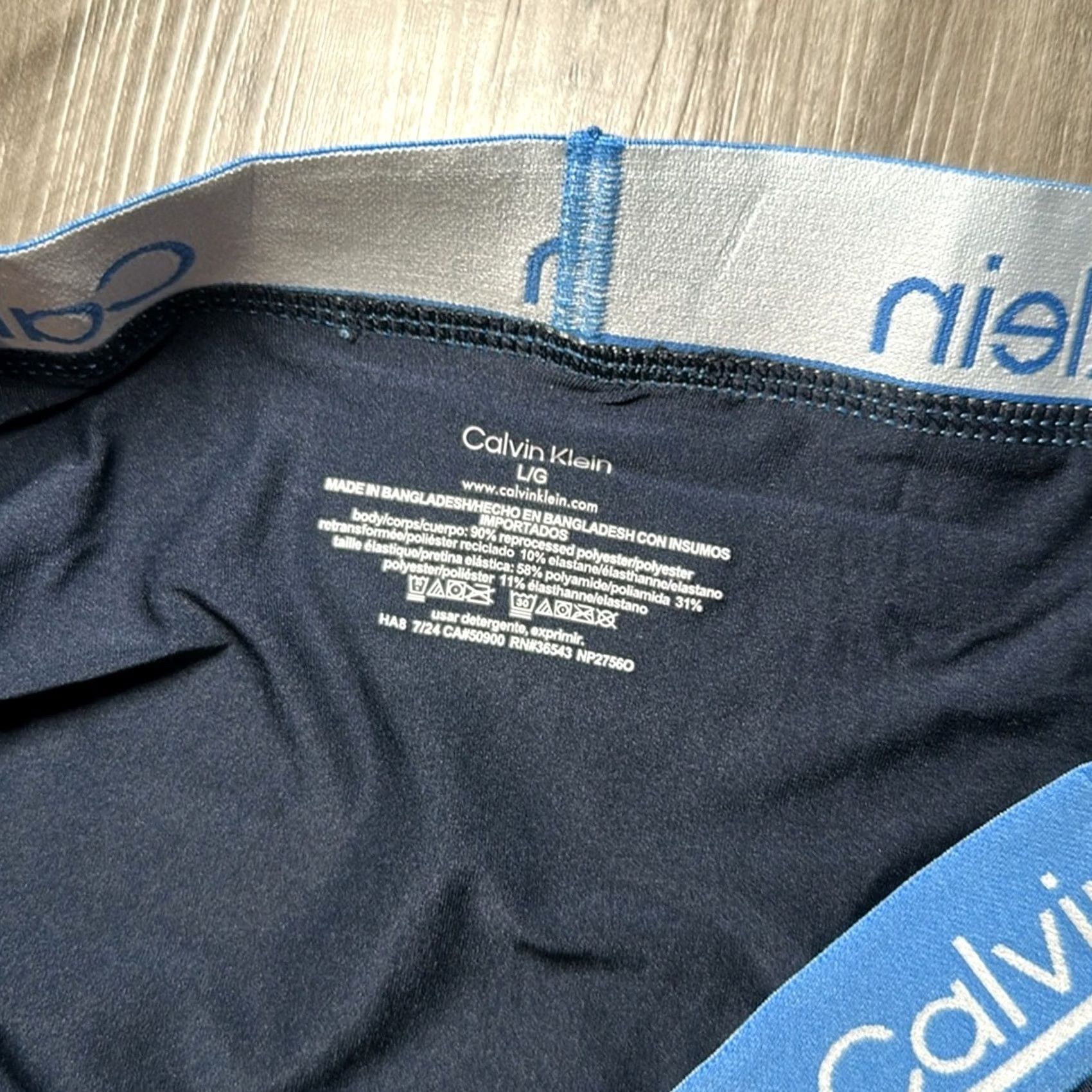Calvin Klein Calvin Klein Boxer Brief Underwear - L - Blue - Men - Regular - Microfiber - Boxers / Briefs Size 42R - 3 Thumbnail