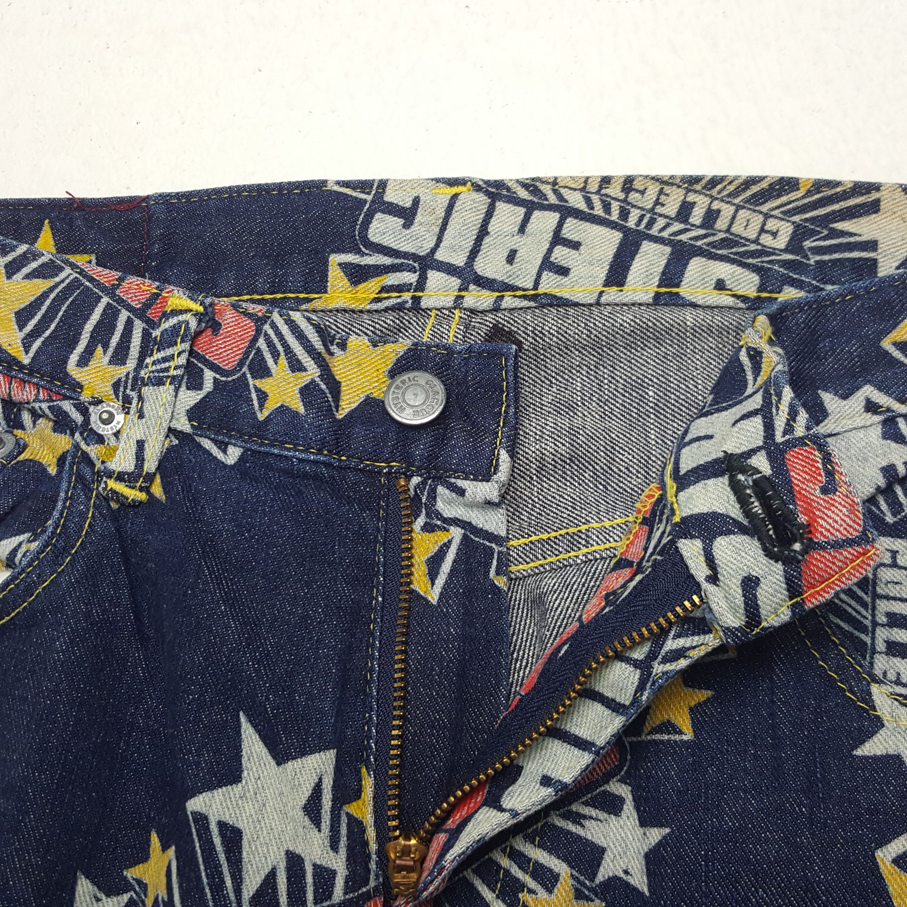 Hysteric Glamour × Japanese Brand × Vintage Vintage Hysteric Glamour Super Overprinted Denim Jeans Size US 29 - 12 Thumbnail