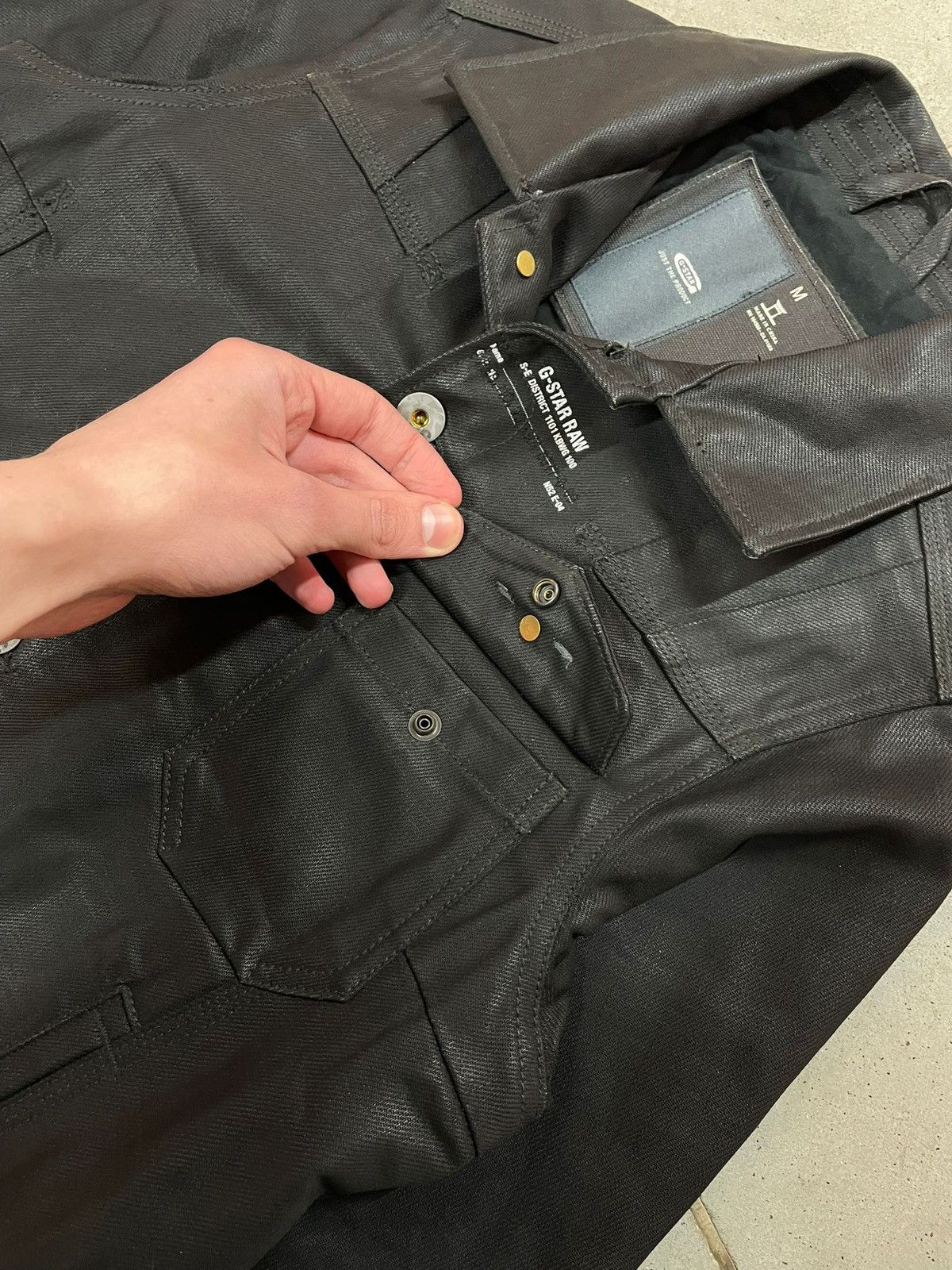 G-Star G Star Waxed Denim Jacket Size US M / EU 48-50 / 2 - 6 Thumbnail