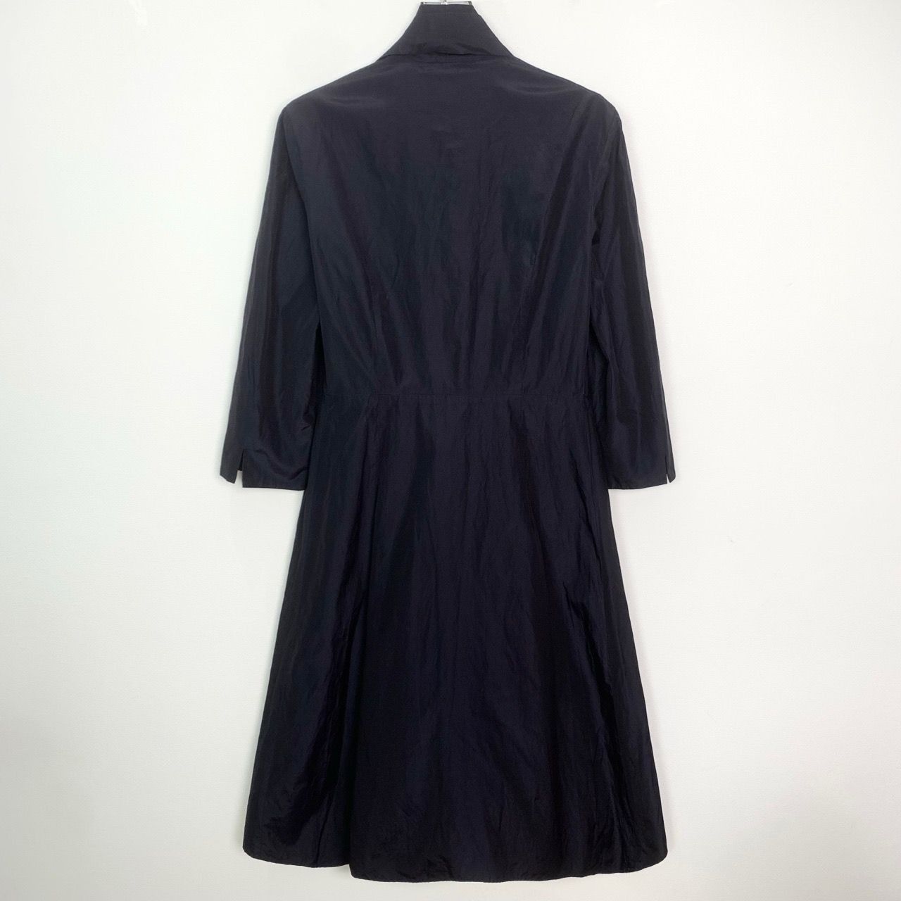 Max Mara Maxmara Made In Italy Navy Blue Lapel Waist Trench Coat Size Size S / US 4 / IT 40 - 6 Thumbnail
