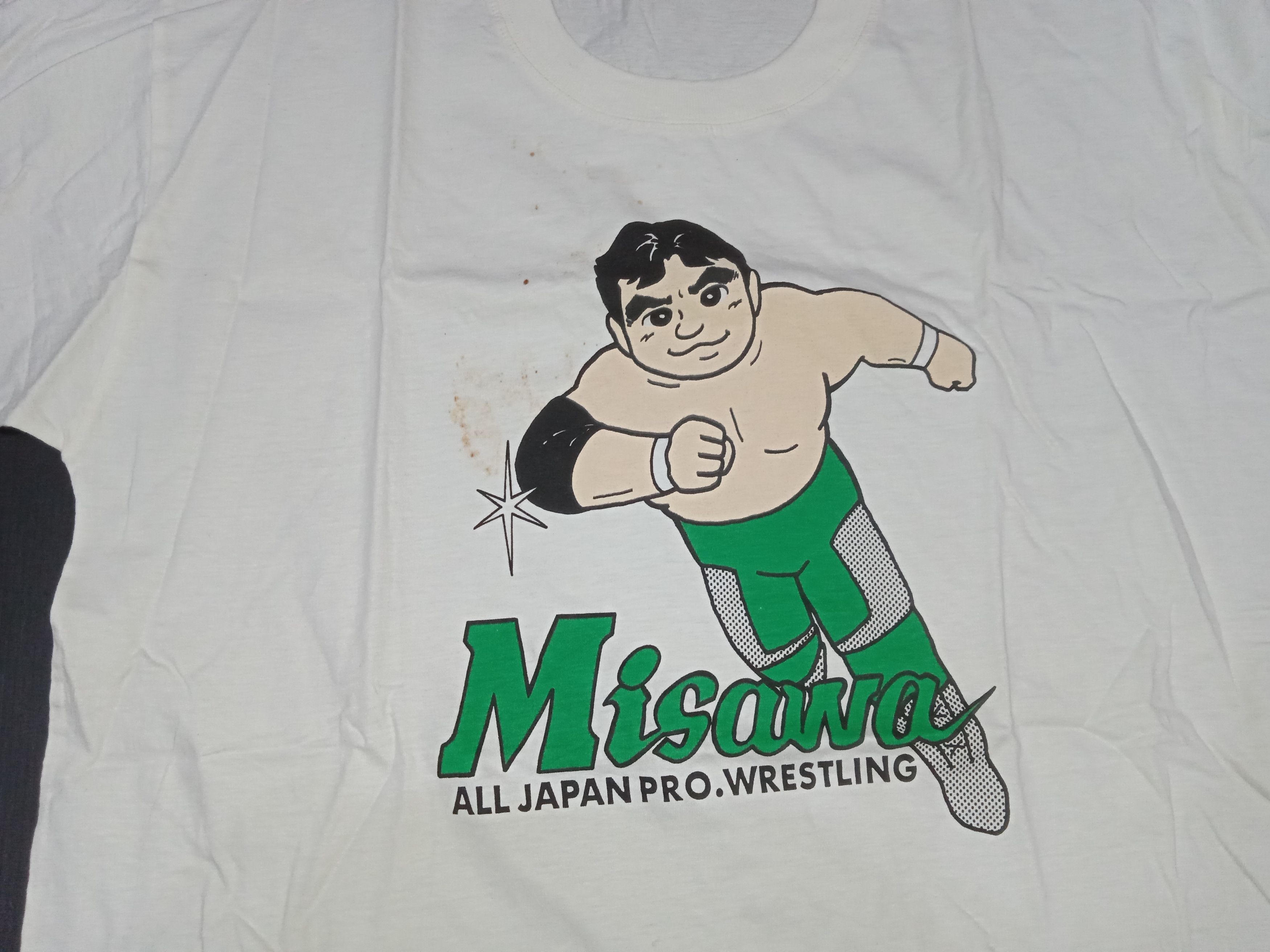 WWF Vintage 90s AJPW Mitsuharu Misawa T Shirt Wrestling Size US M / EU 48-50 / 2 - 2 Thumbnail