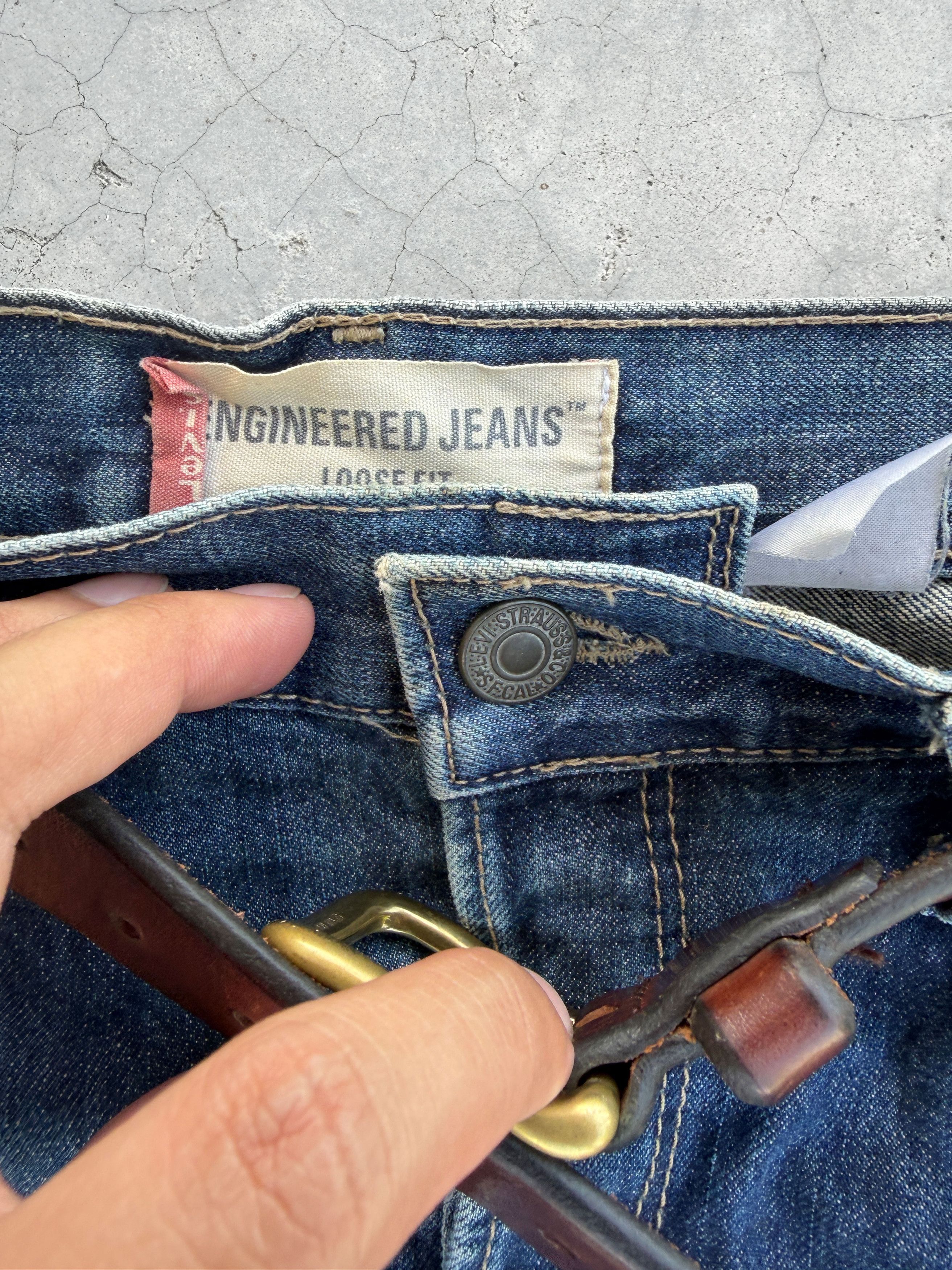 Levi's Y2K Levis Engineered Distressed Jeans Size US 34 / EU 50 - 13 Thumbnail