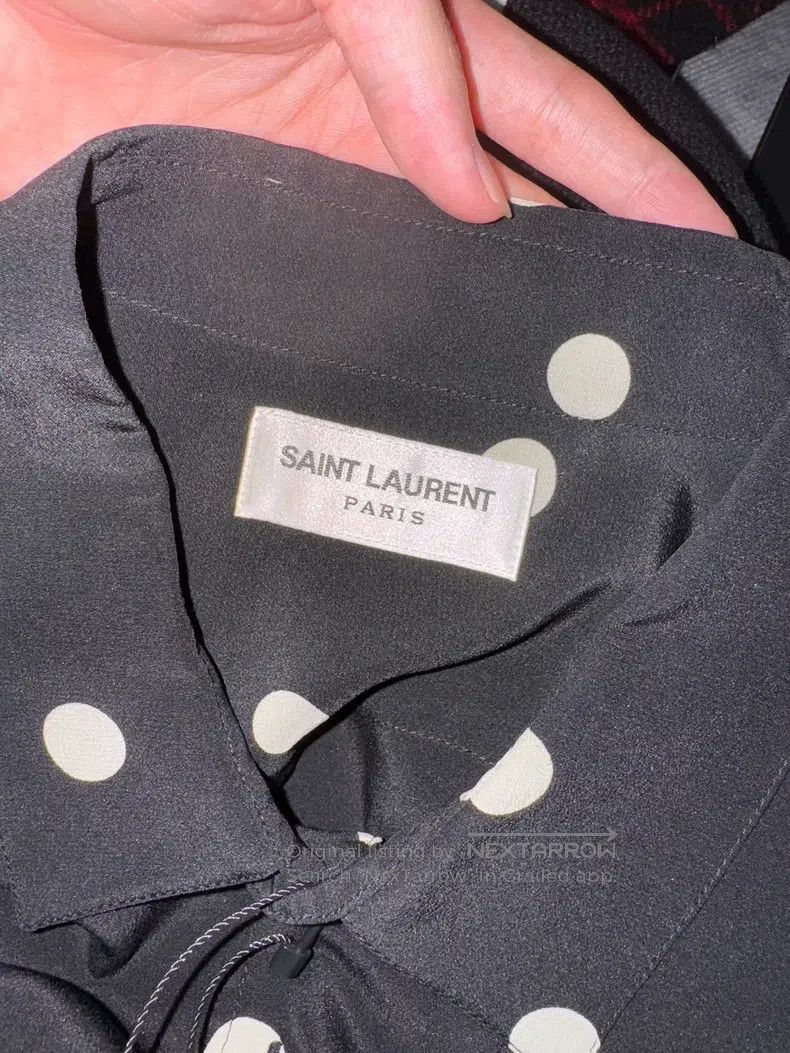 Saint Laurent Paris Saint Laurent Paris size 39 Mulberry Silk Black and White Size US L / EU 52-54 / 3 - 6 Thumbnail