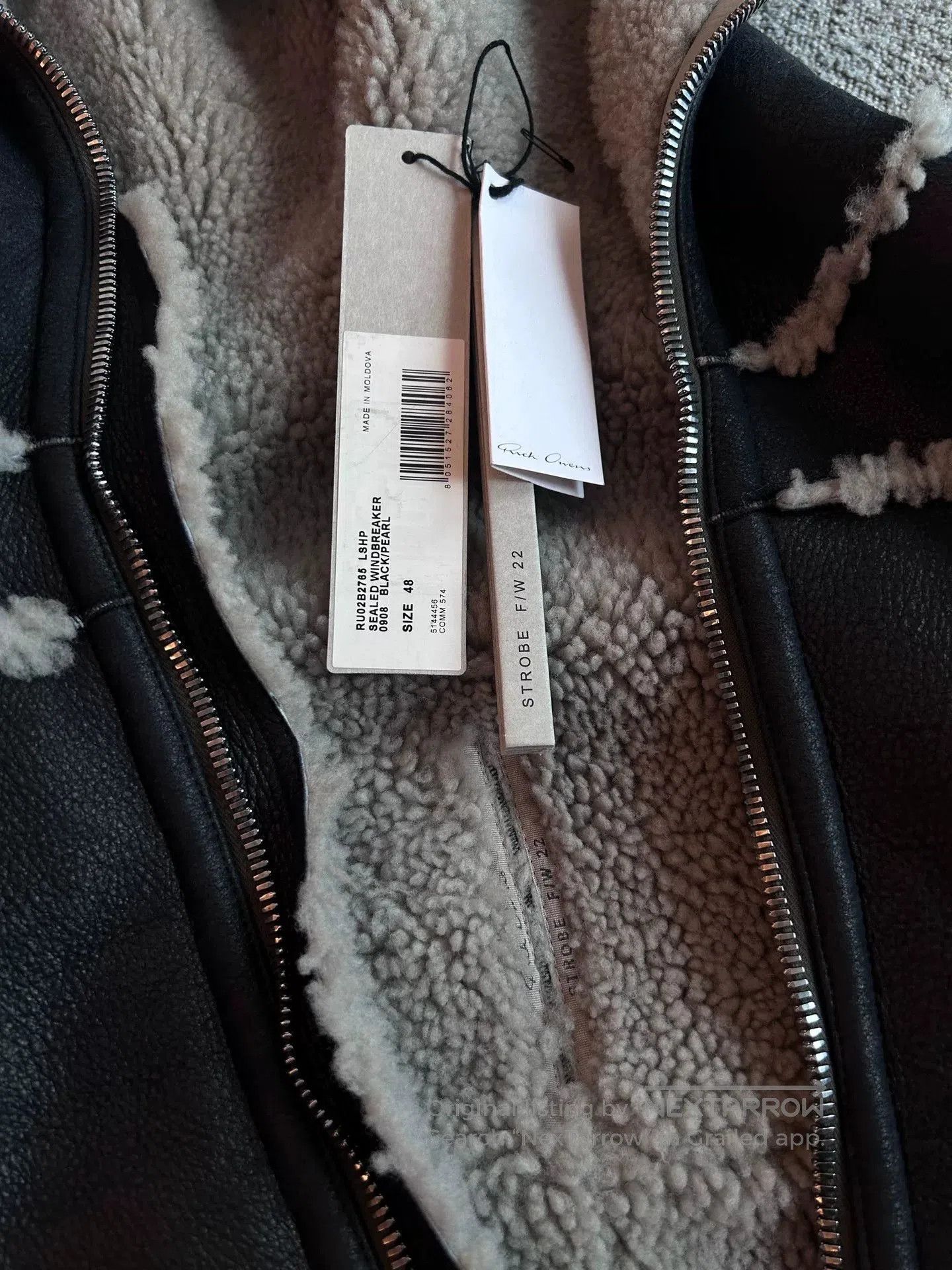 Rick Owens Rick Owens Shearling Jacket in Black Pearl. Size US M / EU 48-50 / 2 - 3 Thumbnail