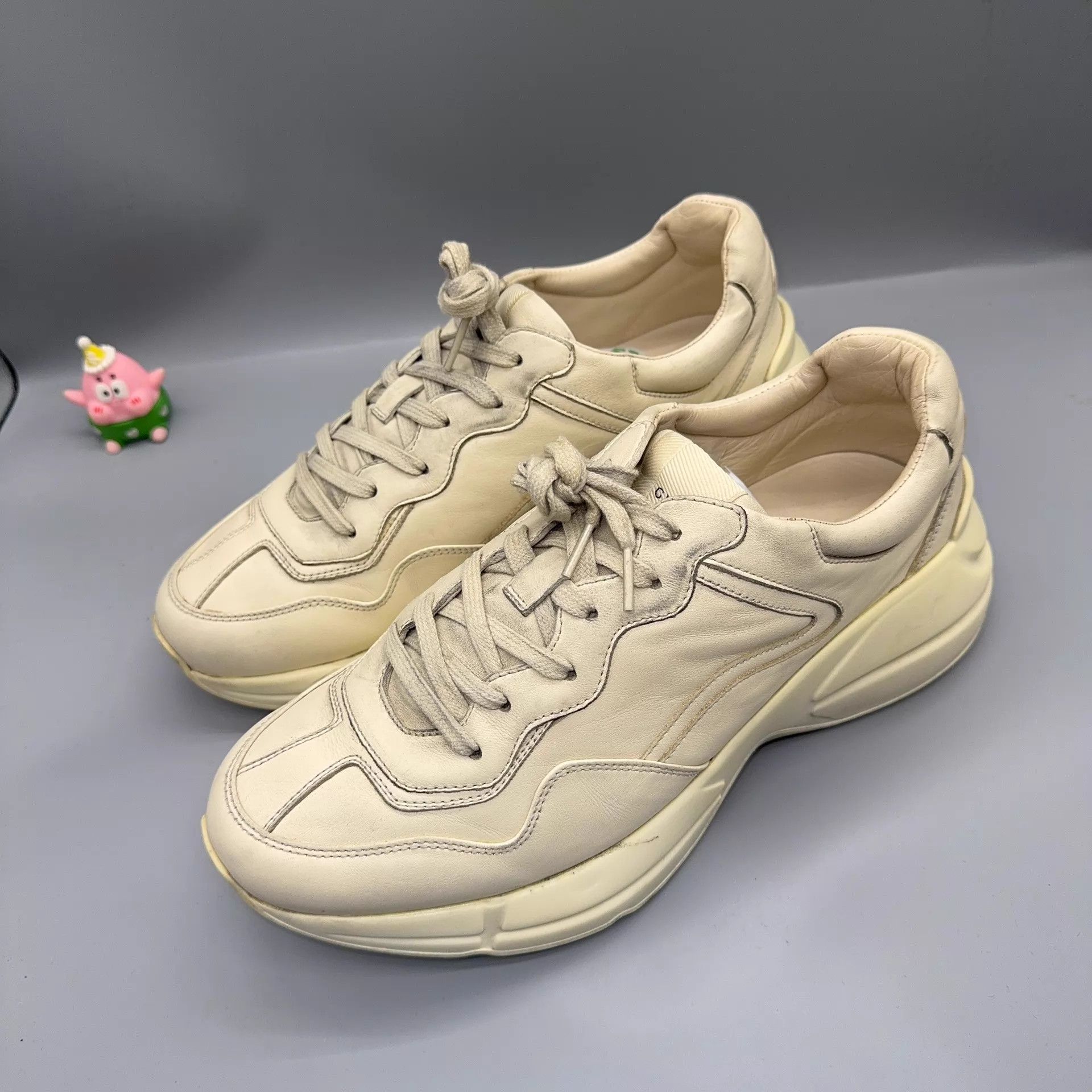 Gucci GUCCI Rhyton Ivory White 42.5 Used Size US 9.5 / EU 42-43 - 1 Thumbnail