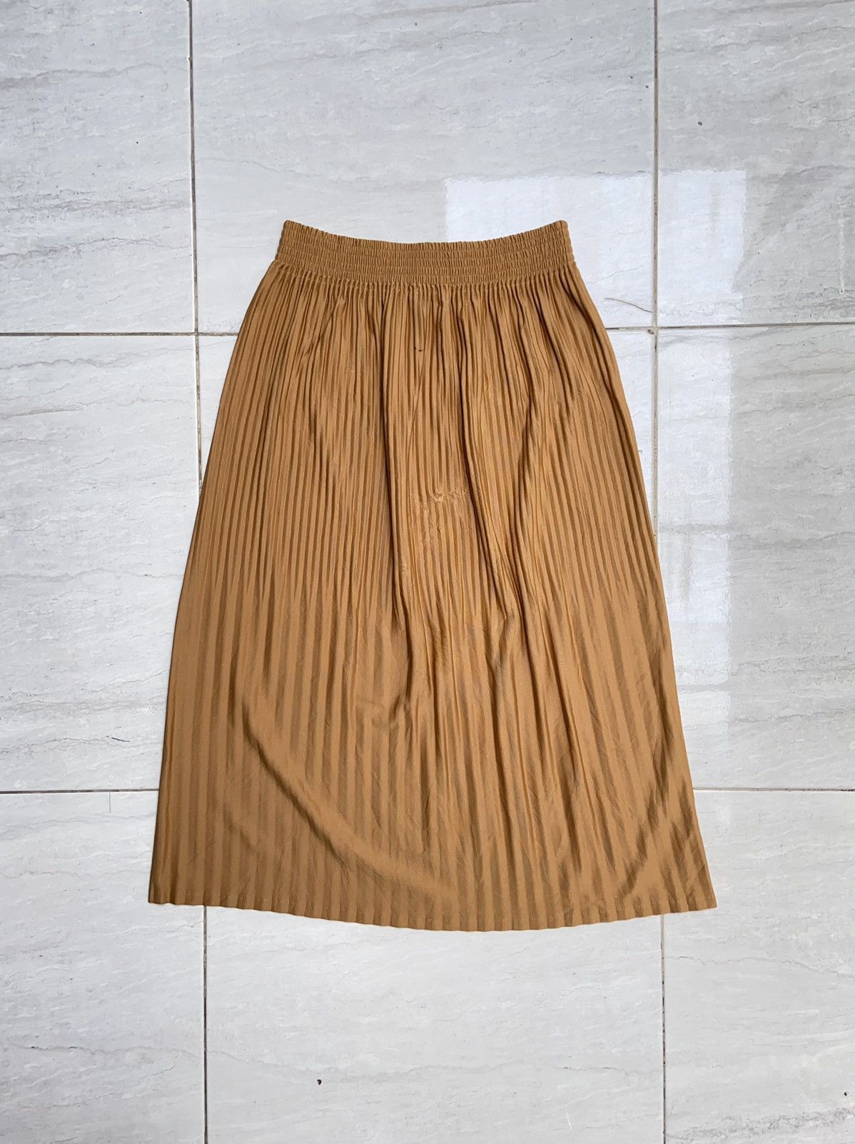 image of Issey Miyake x Zucca Mustard Yellow Skirt, Women's (Size 32)