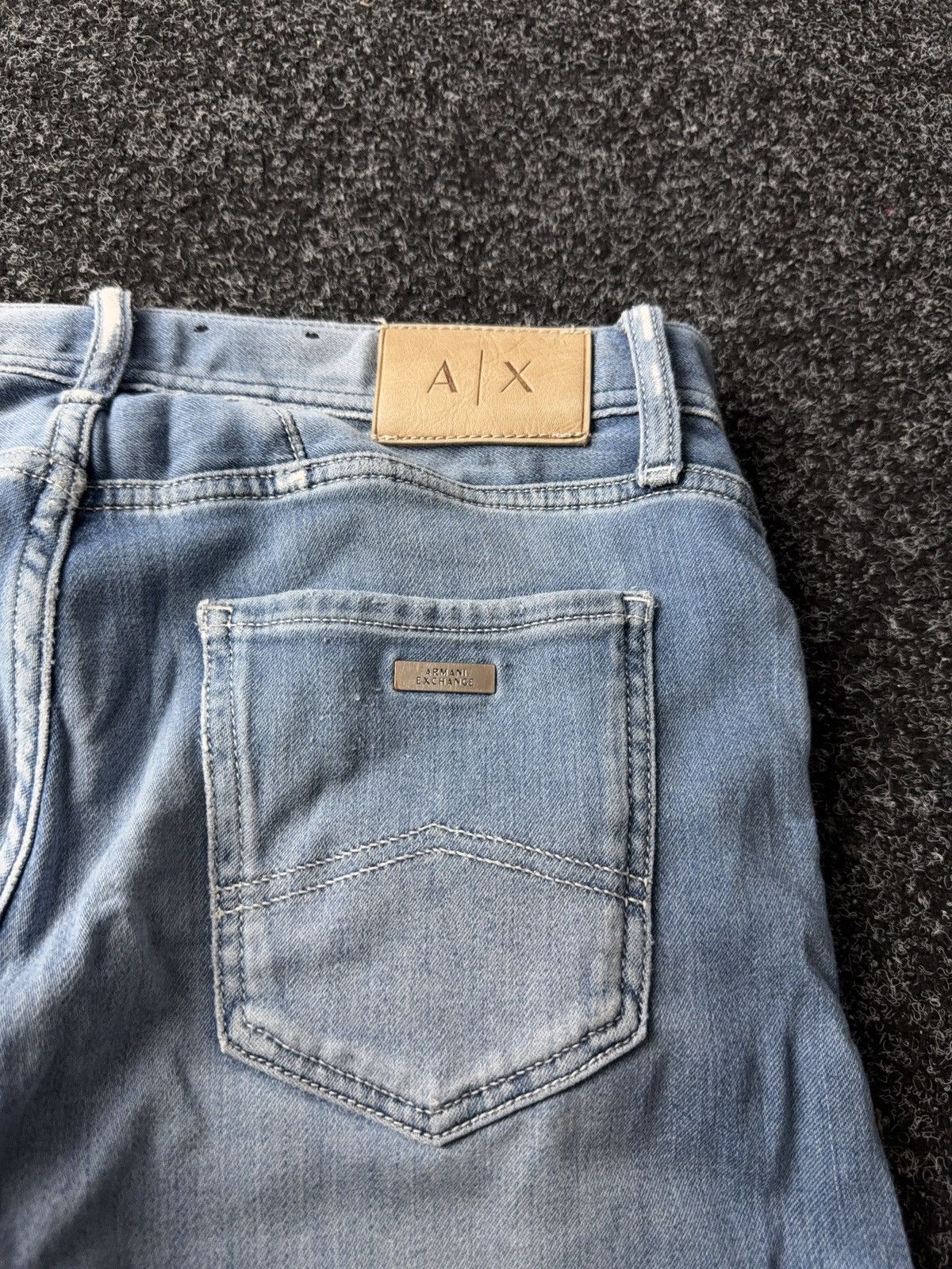 Armani Exchange Vintage 00s Emporio Armani Italy Y2K Distressed Jeans W30 Size US 30 / EU 46 - 14 Thumbnail