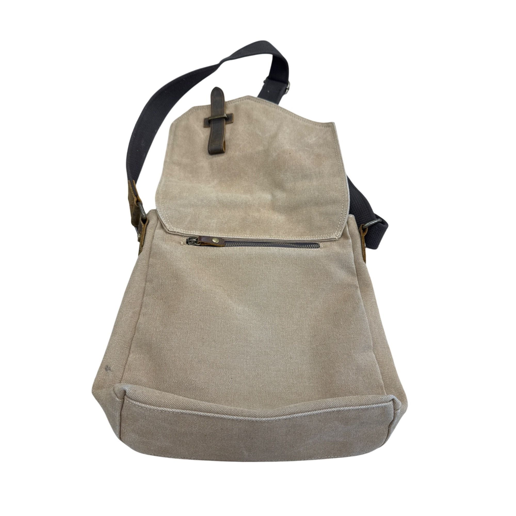 Other Vaschy Canvas & Leather Crossbody Messenger Bag 12x12 SKU 74 Size ONE SIZE - 8 Thumbnail