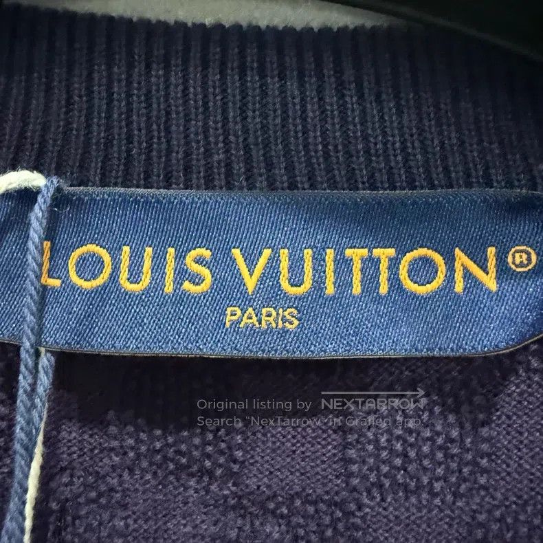 Louis Vuitton Louis Vuitton Checkerboard cotton crewneck embroidered jac Size US L / EU 52-54 / 3 - 3 Thumbnail