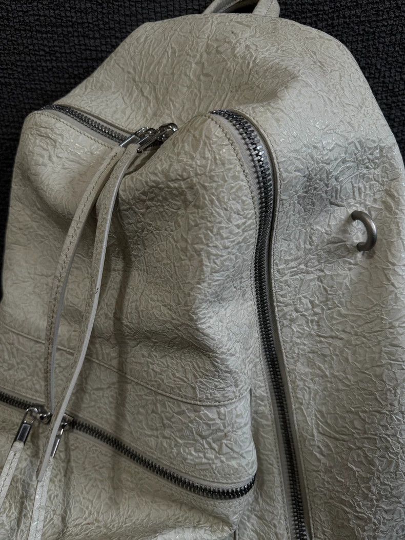 Rick Owens Rick Owens 17 SS mainline pure white embossed cowhide strap Size ONE SIZE - 3 Thumbnail