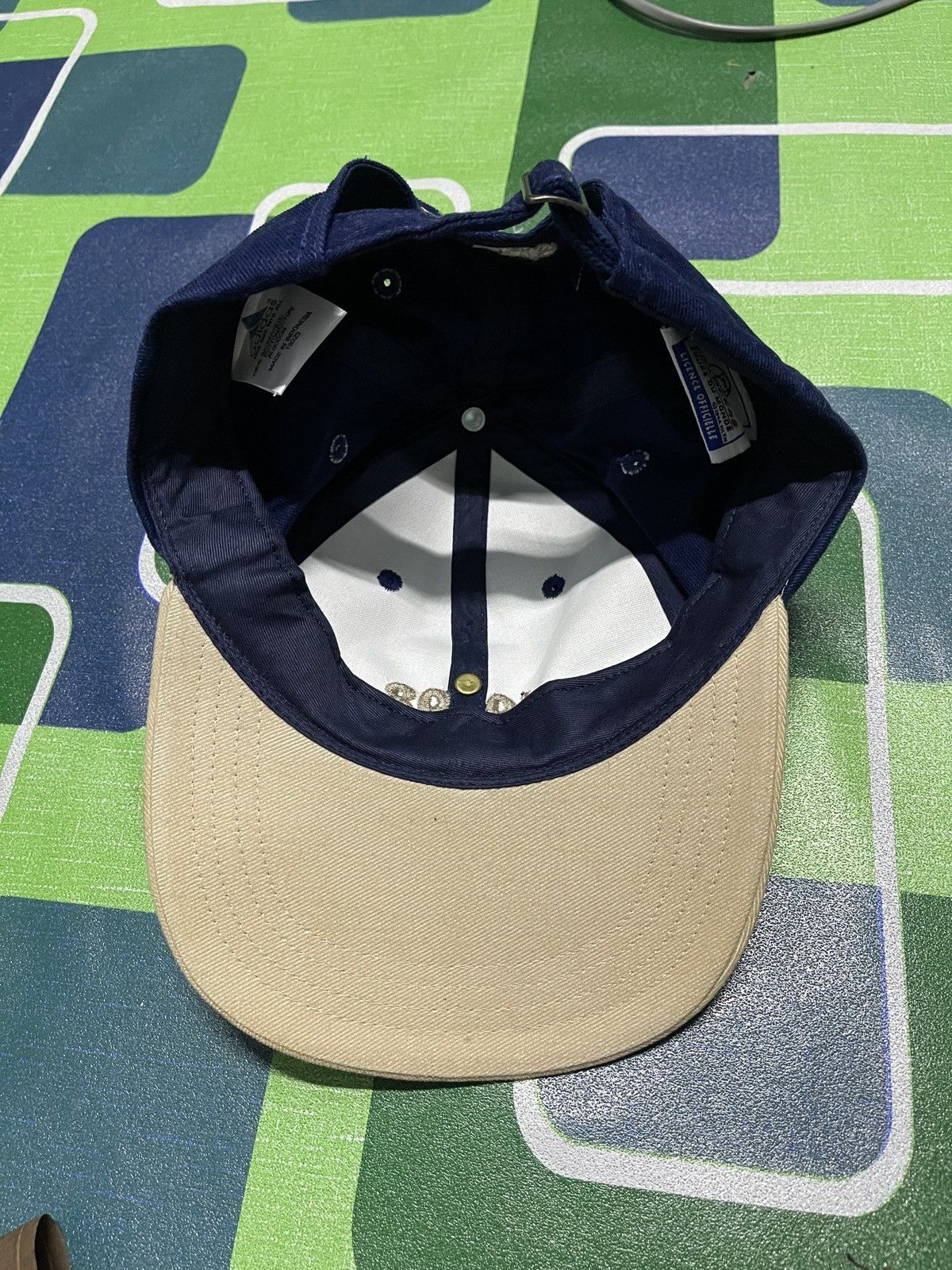 Adidas Vintage World Cup 1998 France Cap Adidas big logo blue 90s. Size ONE SIZE - 2 Thumbnail