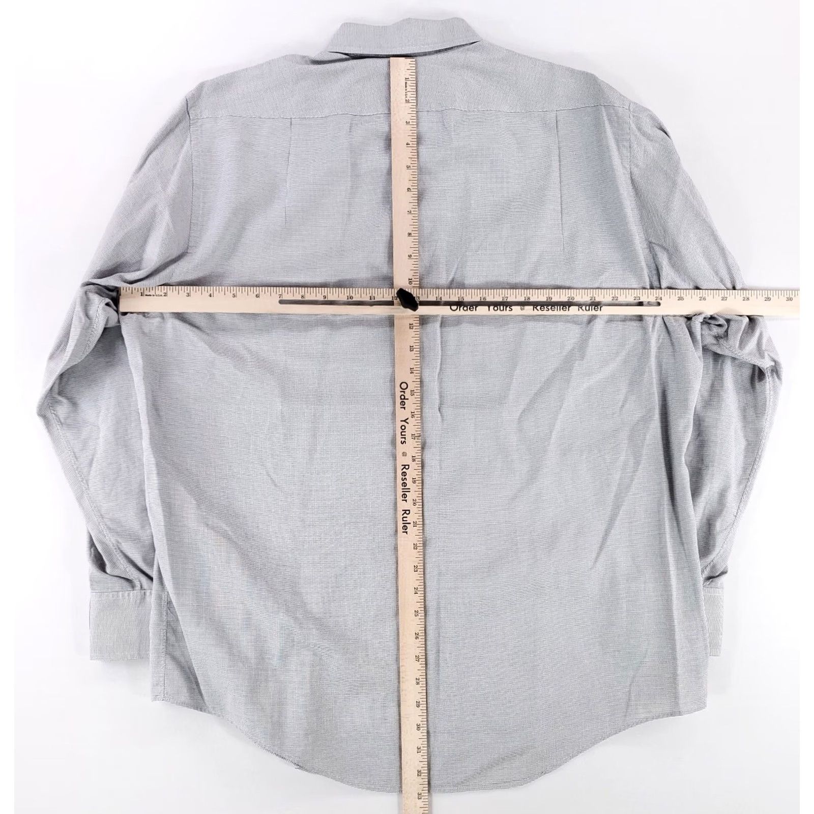 Brooks Brothers Brooks Brothers Makers Button Up Shirt Gray Black White Multicolor Made USA Mens 17-35 Long Sleeve Button-Up Shirt Mens Size US XL / EU 56 / 4 - 6 Thumbnail