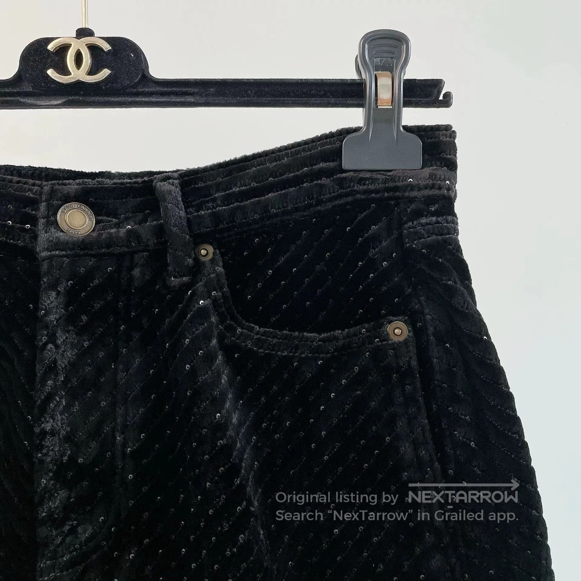 Saint Laurent Paris Saint Laurent Black Shorts. Size 27" / US 4 / IT 40 - 3 Thumbnail