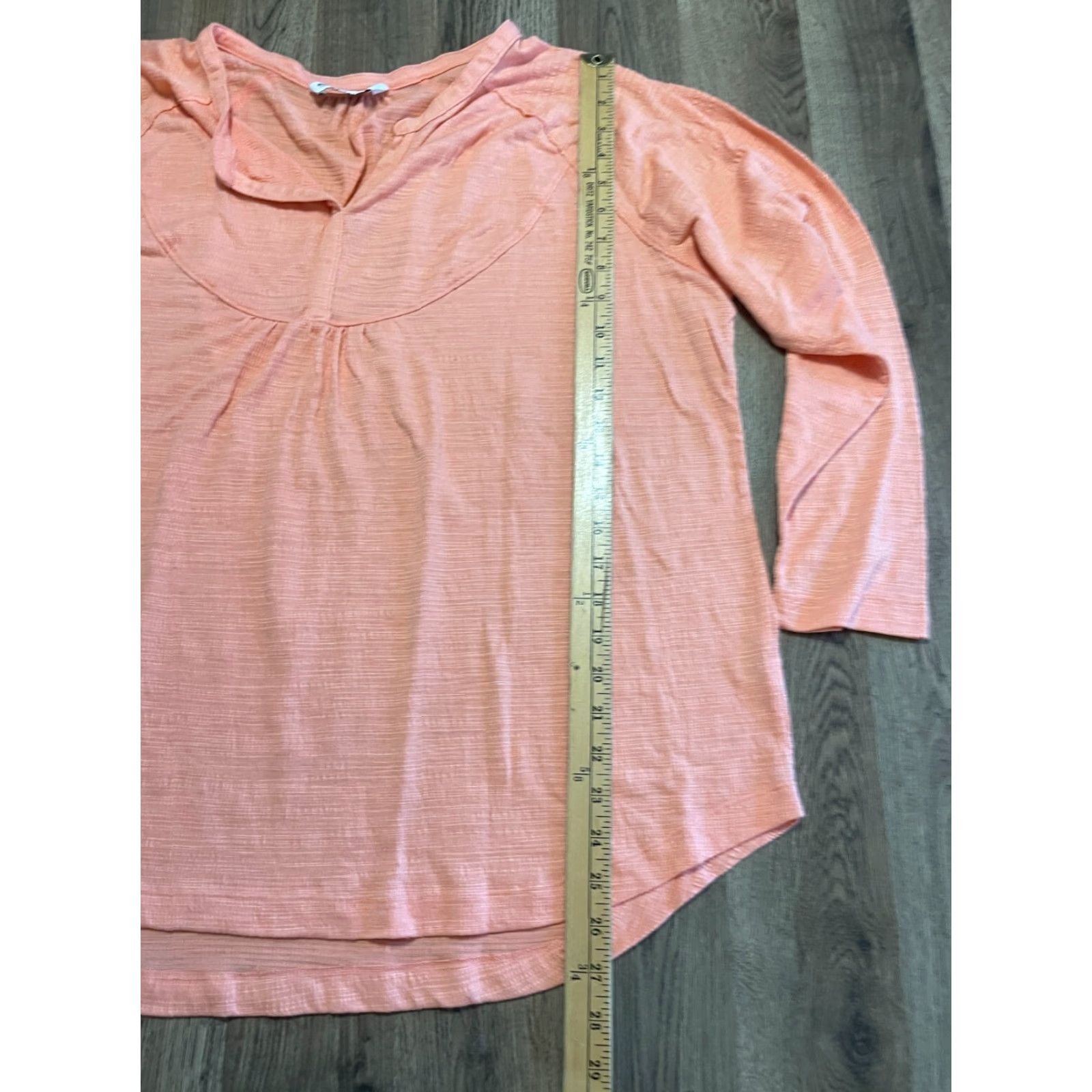 Vintage **Women's Plus Size 1X Orange V-neck Long Sleeve Sonoma Shirt** User: Women's Plus Size 1X Orange V-neck Long Sleeve Sonoma Shirt Size XL / US 12-14 / IT 48-50 - 7 Thumbnail