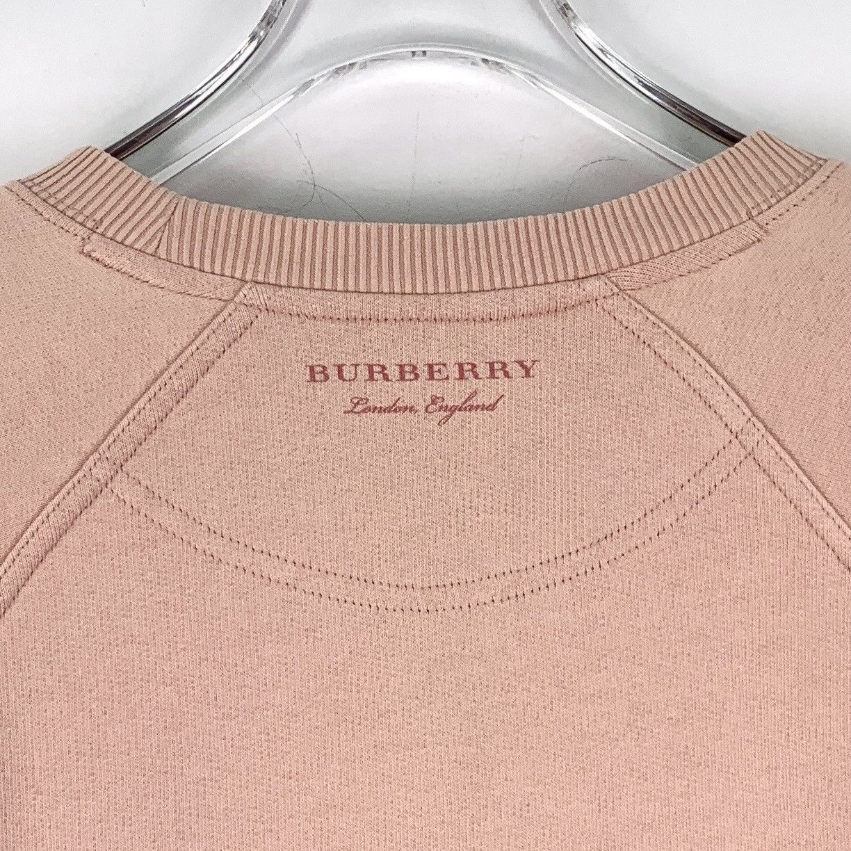 Burberry Burberry Lotus Pink Logo Letter Long Sleeve Sweatshirt K26WX Size M / US 6-8 / IT 42-44 - 5 Thumbnail