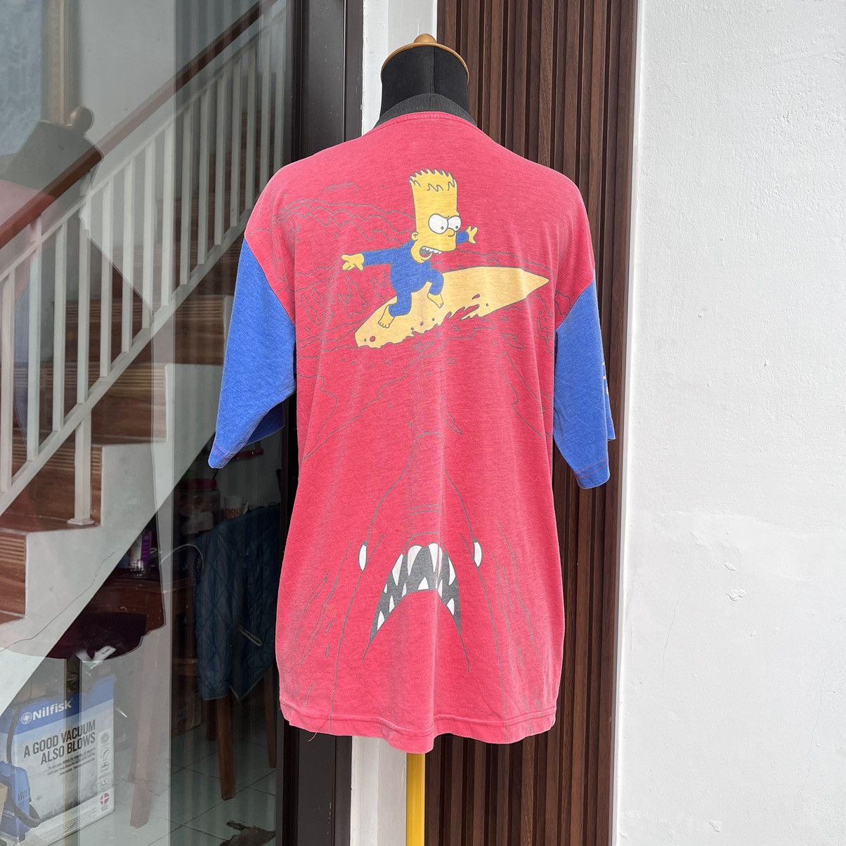 The Simpsons × Vintage Vintage Rare 90s The Simpsons "Surfer" All Over Print Size US M / EU 48-50 / 2 - 2 Thumbnail