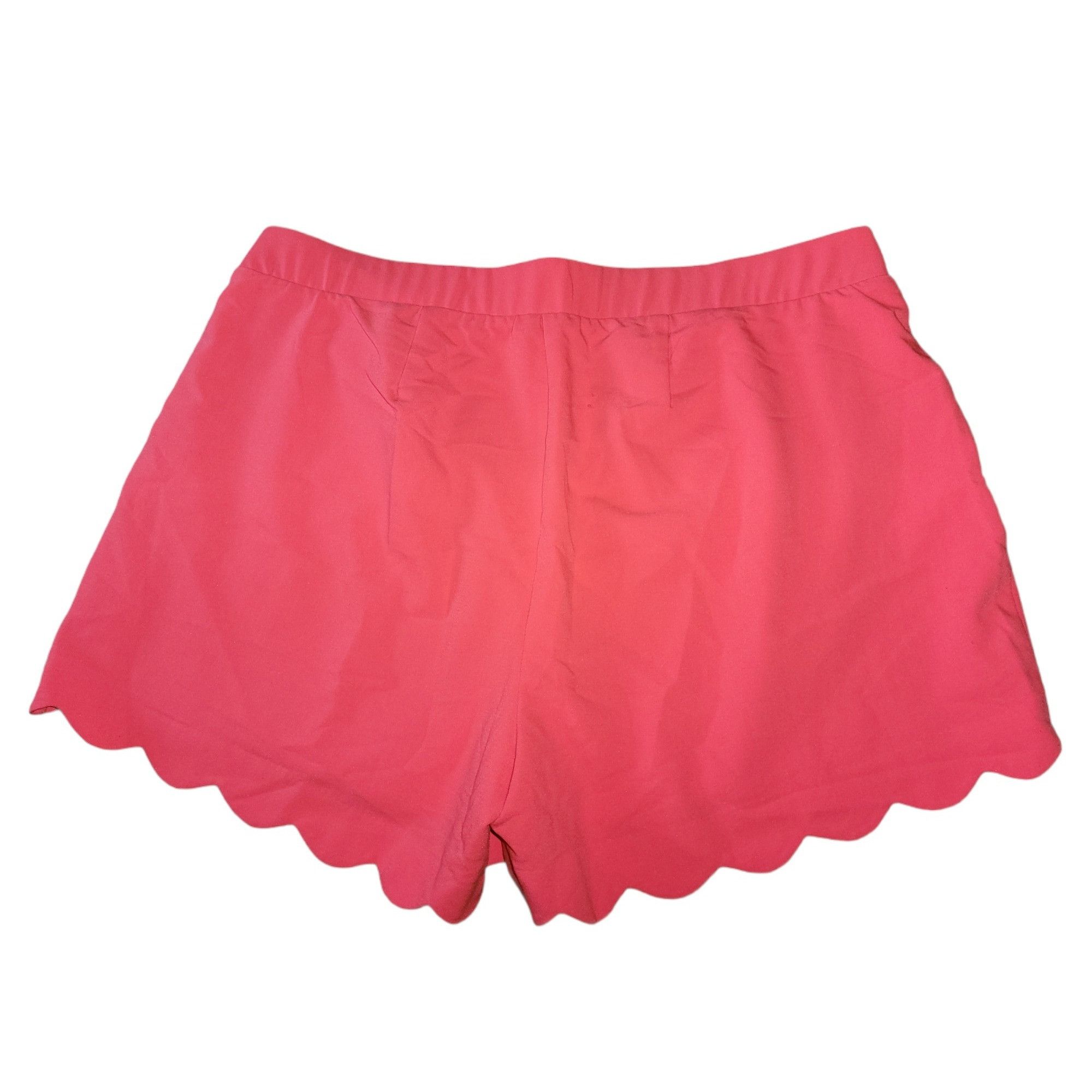 Torrid Torrid Scallop Shorts Women Size 18 Salmon Pink Elastic Summ Size 40" / US 18 - 2 Thumbnail