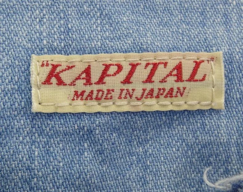 Kapital Kapital Blue dyed wool edge Chinese buckle short-sleeved s Size US M / EU 48-50 / 2 - 4 Thumbnail