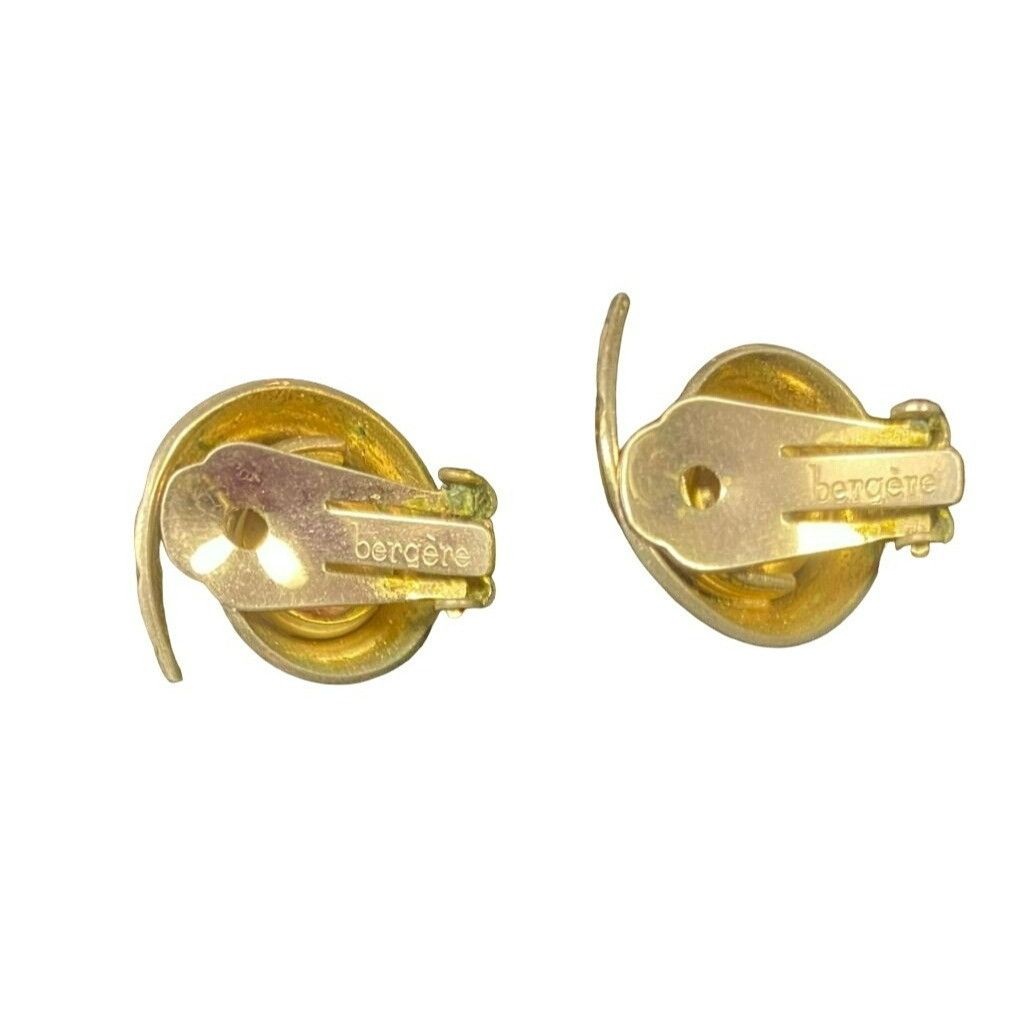 Other Rare Vintage signed Bergere Gold tone and Faux Pearl Brooch Size ONE SIZE - 7 Thumbnail