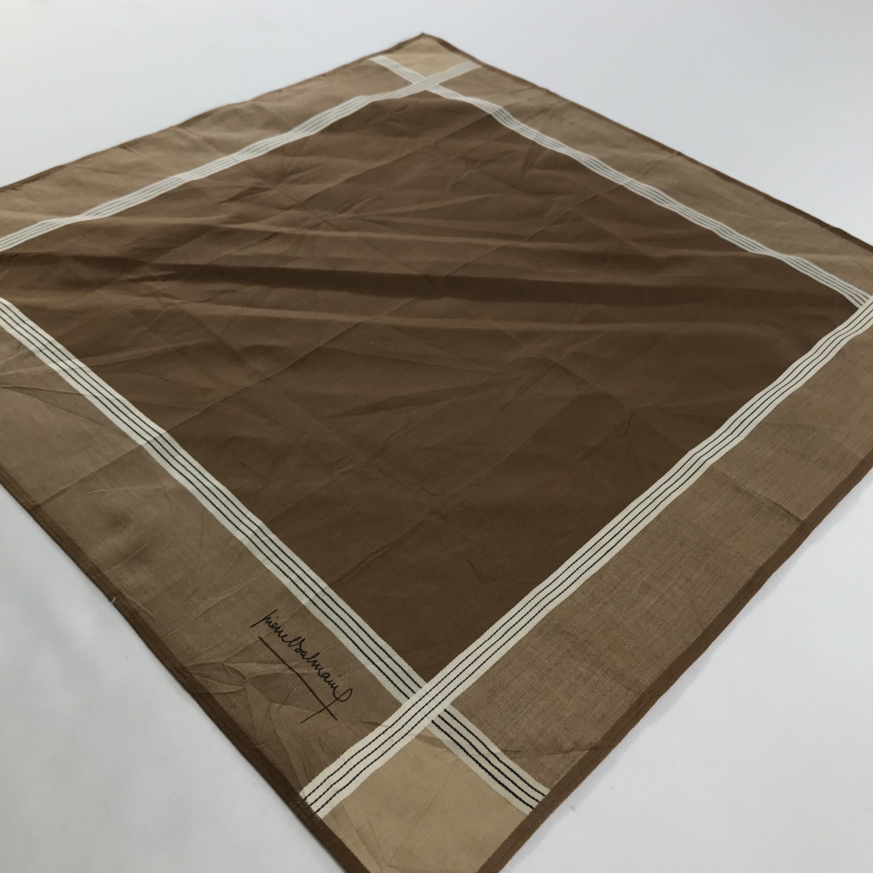 Pierre Balmain × Vintage Pierre Balmain Bandana / Handkerchief / Neckerchief - S1620 Size ONE SIZE - 2 Thumbnail
