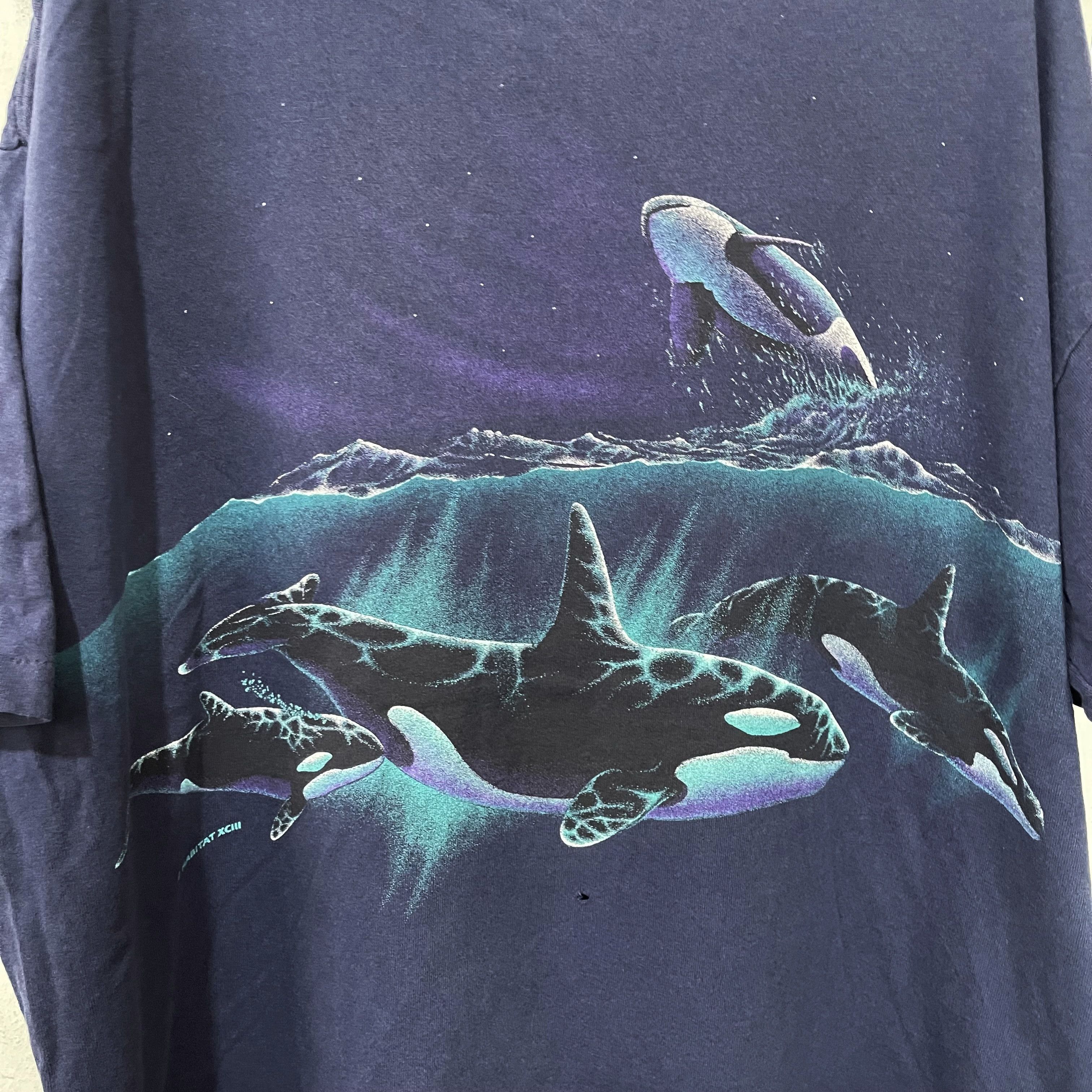 Vintage Vintage 90s Orca Killer Whale T-Shirt Size US XL / EU 56 / 4 - 4 Thumbnail