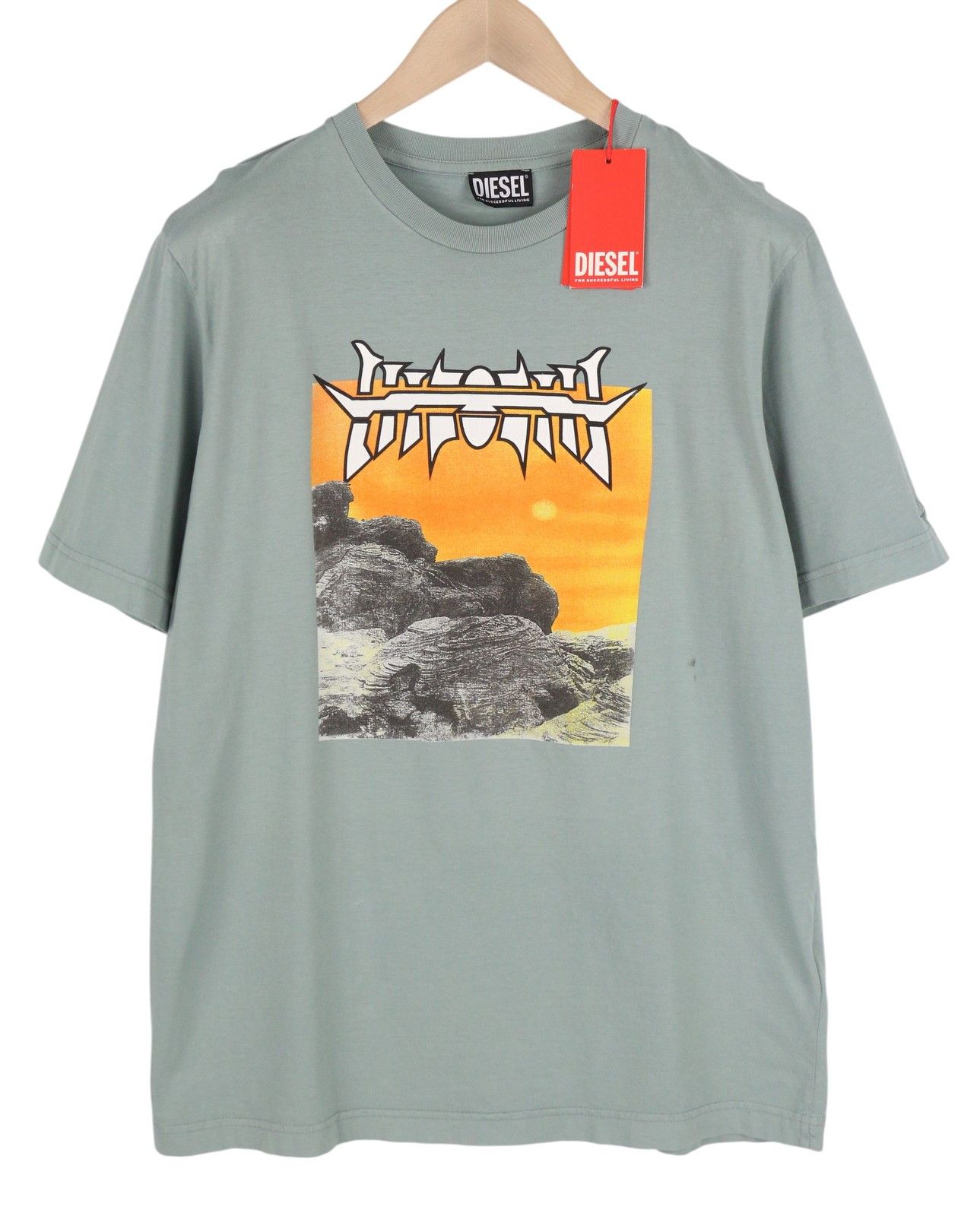 Diesel T-JUST-C18 M Blue Crew Logo T-Shirt 41180 Size US M / EU 48-50 / 2 - 1 Thumbnail