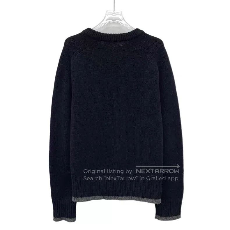 Dior Dior Black logo letter embroidery wool round neck long-sle Size US XL / EU 56 / 4 - 2 Thumbnail