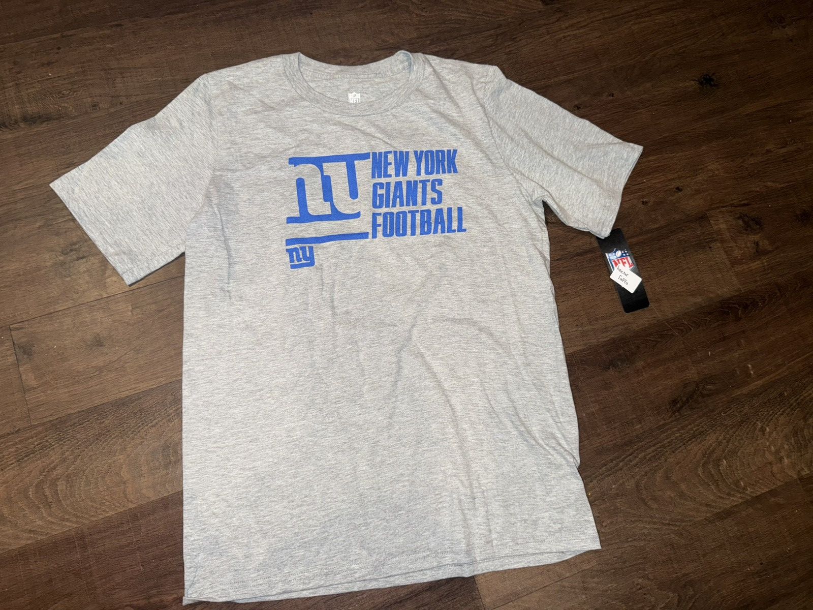 NFL New York Giants Outerstuff Youth T-Shirt - Heather Gray Size US XL / EU 56 / 4 - 2 Thumbnail