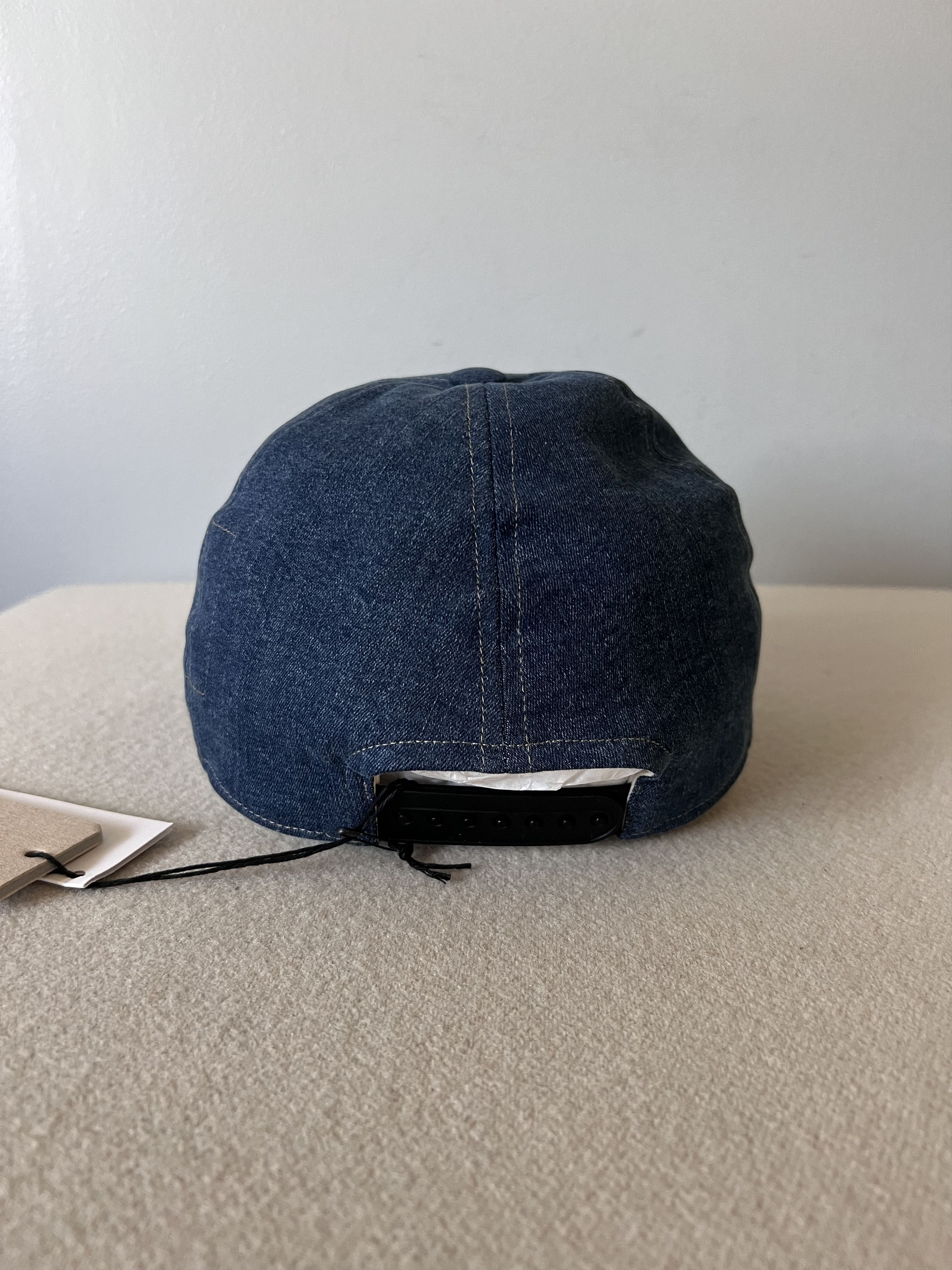 Rick Owens Drkshdw Rick Owens DRKSHDW Pentagram Baseball Cap in Washed Indigo Size ONE SIZE - 4 Thumbnail