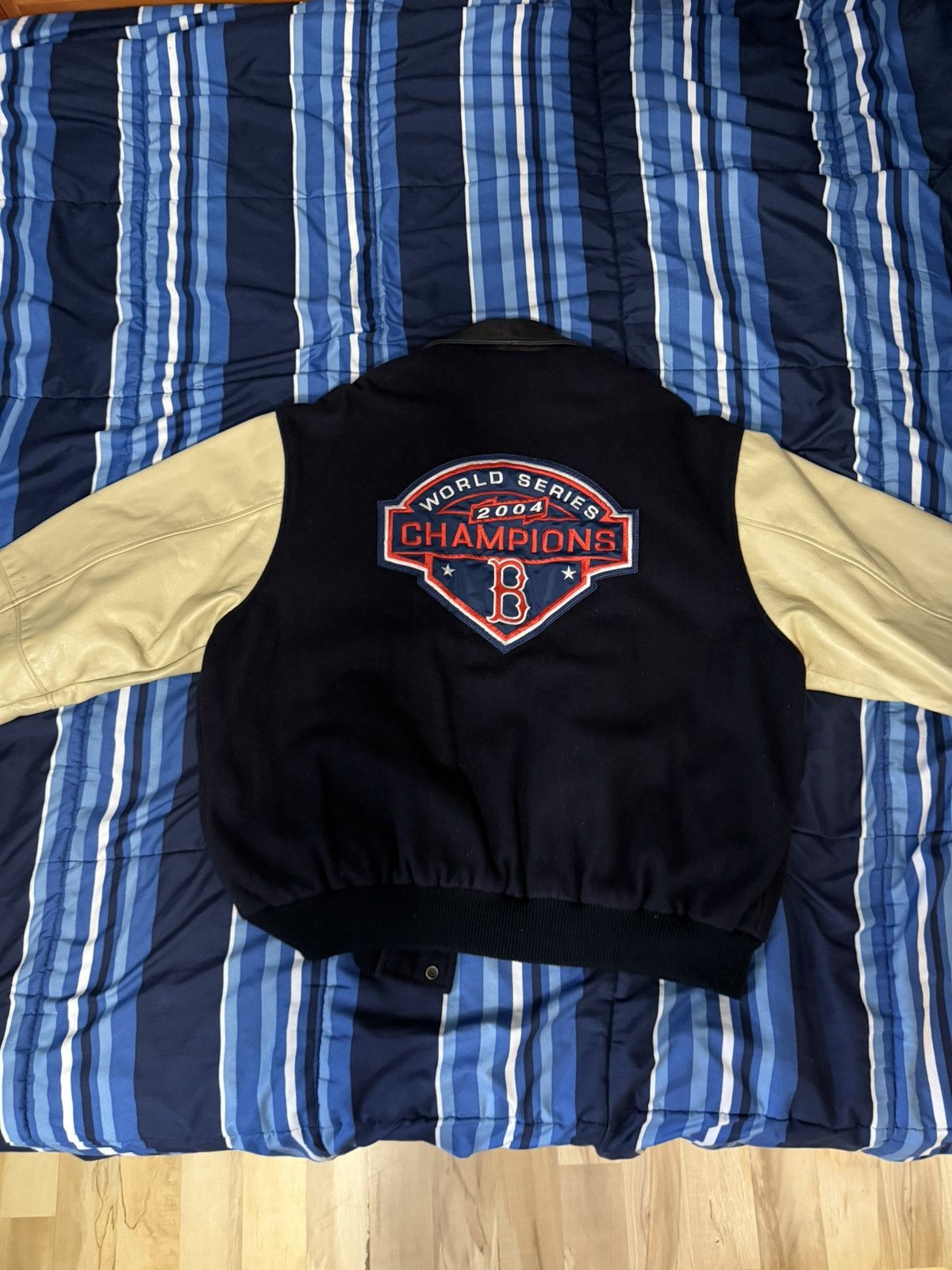 Majestic Boston Red Sox 2004 World Series Championship Varsity Jacket Size US L / EU 52-54 / 3 - 2 Thumbnail
