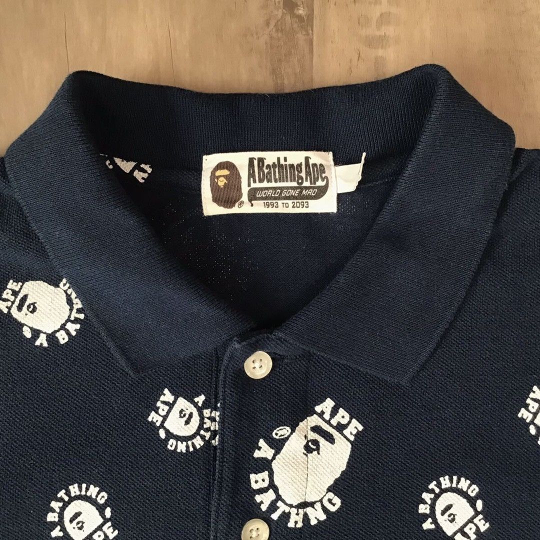 Bape × Nigo BAPE LOGO polo shirt a bathing ape NIGO Size US L / EU 52-54 / 3 - 4 Thumbnail