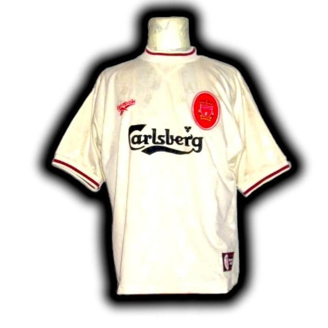 Reebok Fc Liverpool England 1996 1997 Away shirt jersey Size US L / EU 52-54 / 3 - 2 Thumbnail