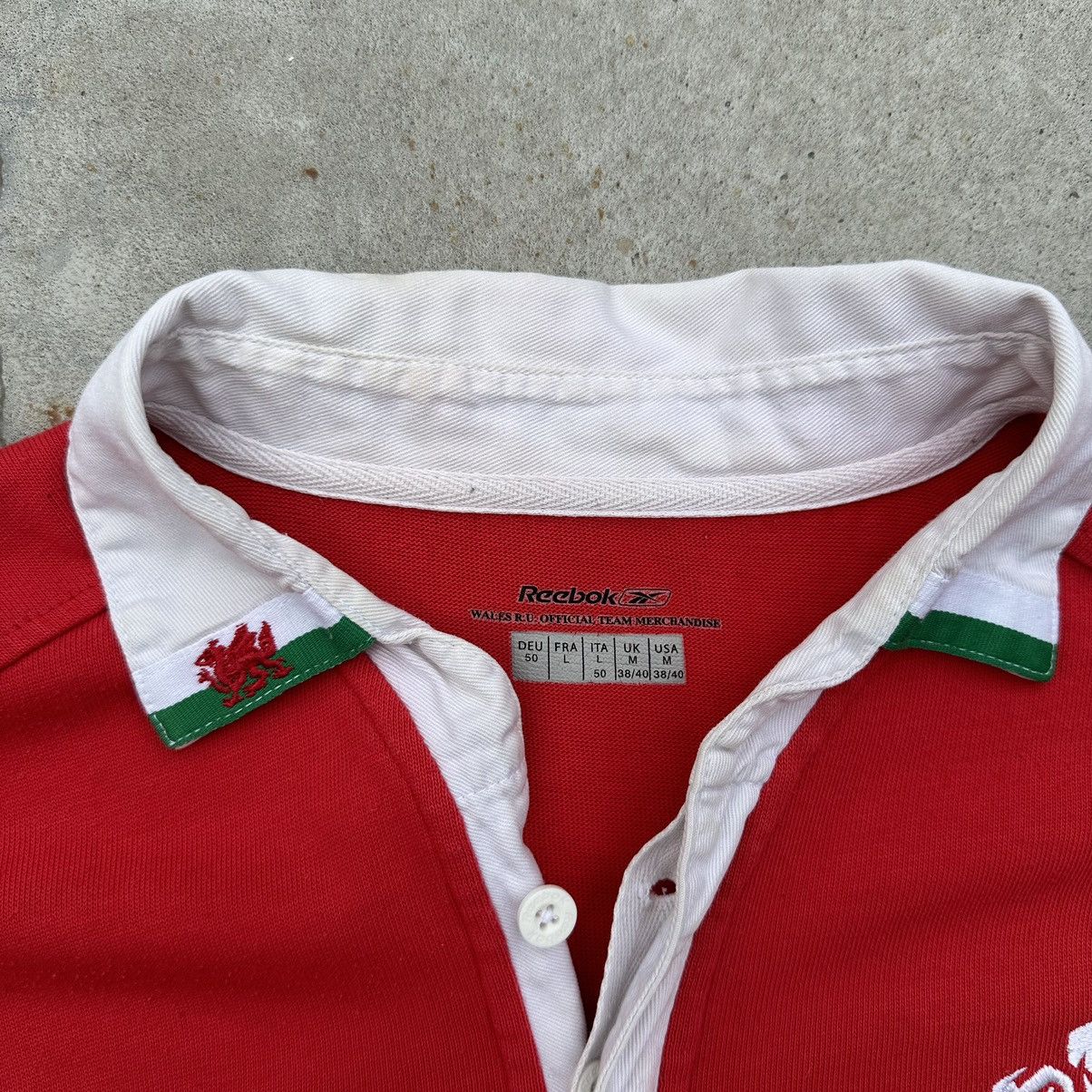 Japanese Brand × Reebok × Vintage Vintage Reebok WRU Cymru Brains Polo T-shirts Rugby Y2K 00s Size US L / EU 52-54 / 3 - 9 Thumbnail