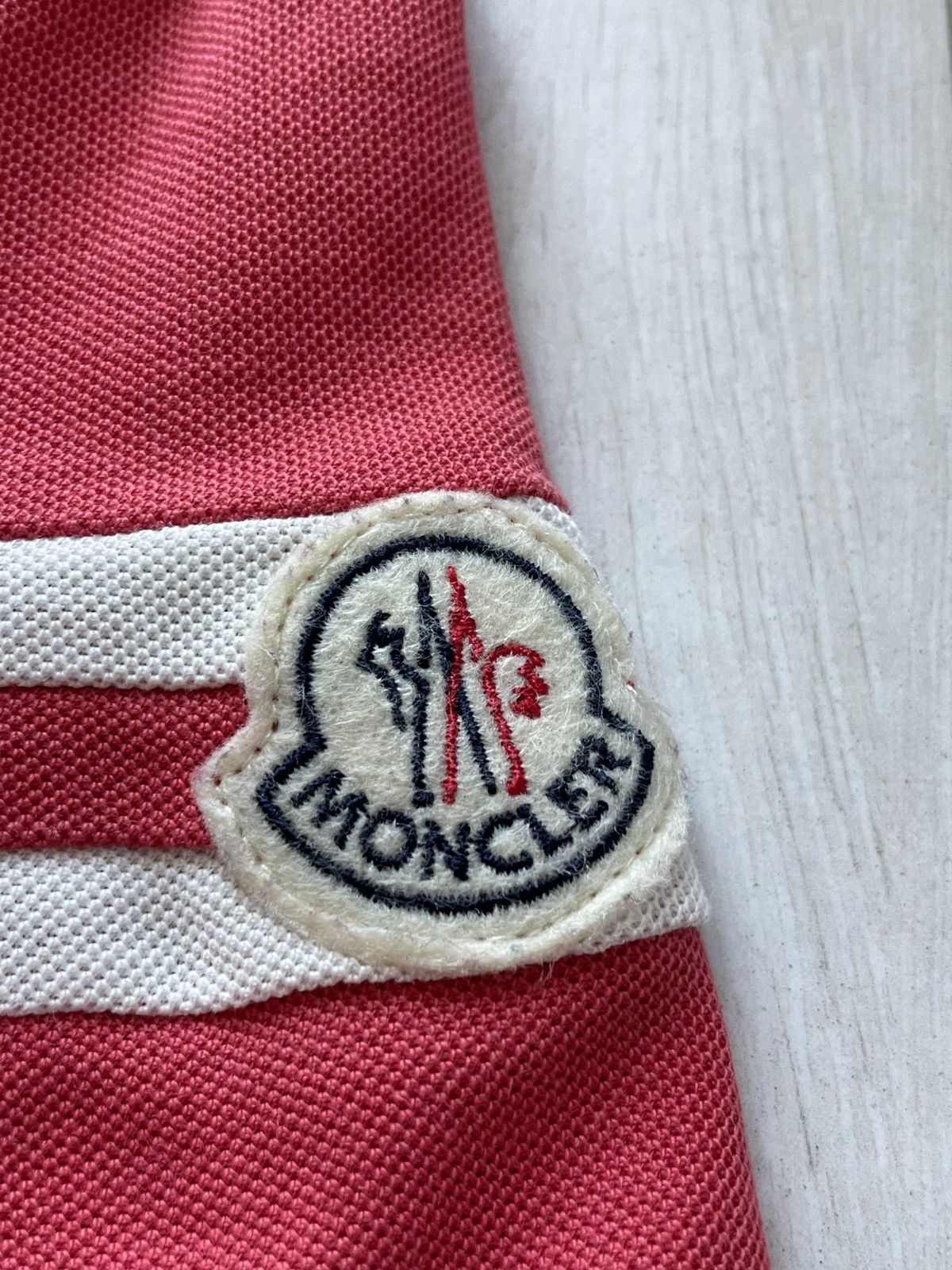Moncler Moncler Polos T-Shirt Coral Womens Size L / US 10 / IT 46 - 6 Thumbnail