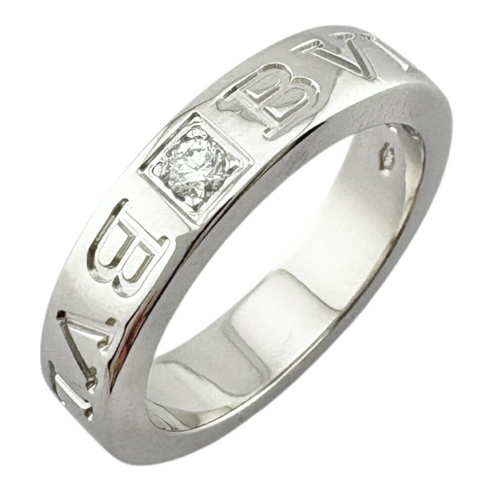 BVLGARI Ring, Size 6, 18K Diamond, Women's,