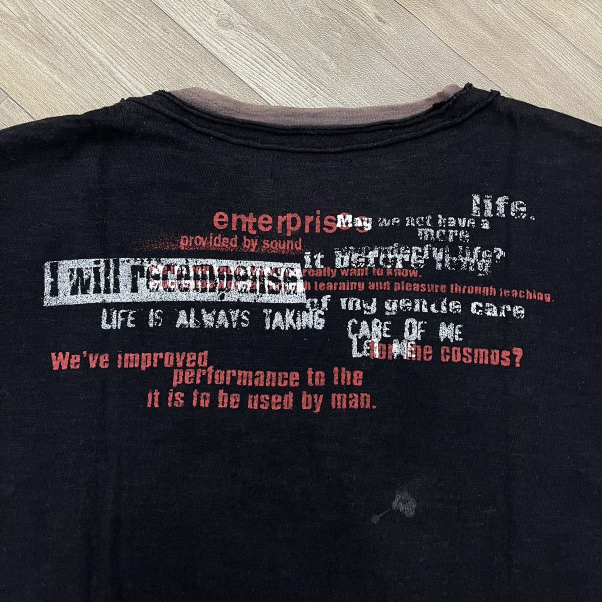If Six Was Nine × KMRii × Le Grande Bleu (L.G.B.) Crazy Y2K Collins Poem Gothic Lolita Punks LGB Style Tee Size US M / EU 48-50 / 2 - 9 Thumbnail
