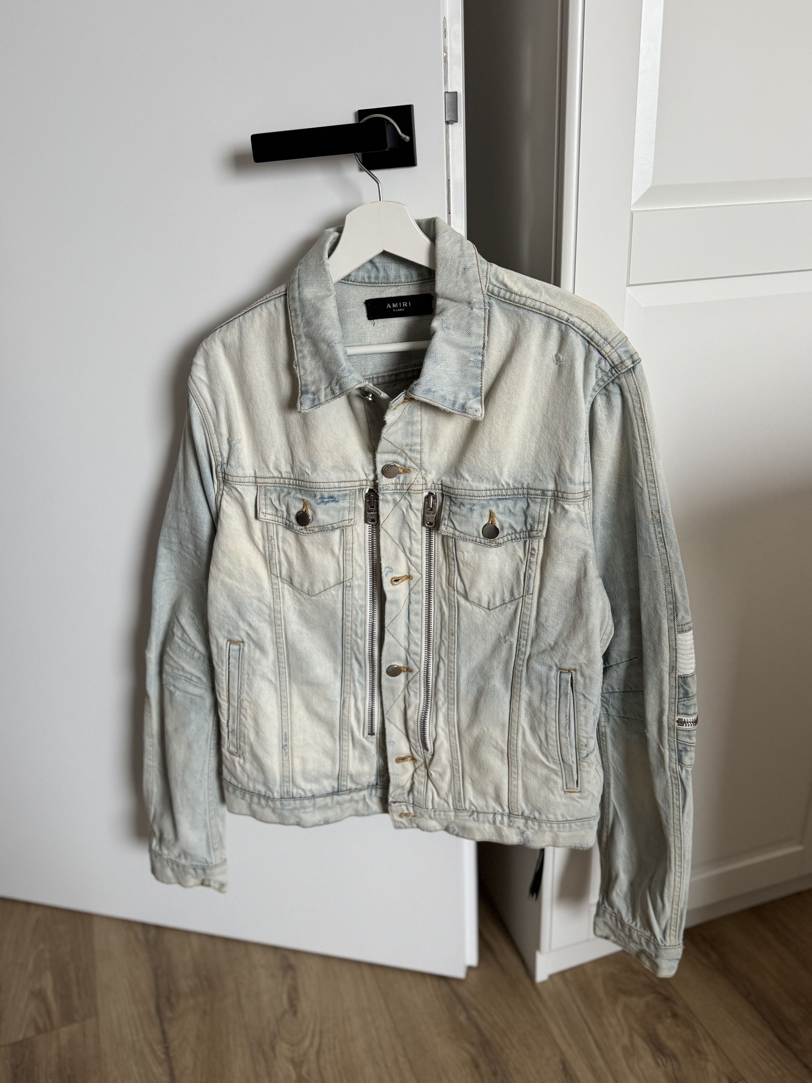 Amiri Amiri Biker Jeans jacket Size US XL / EU 56 / 4 - 2 Thumbnail