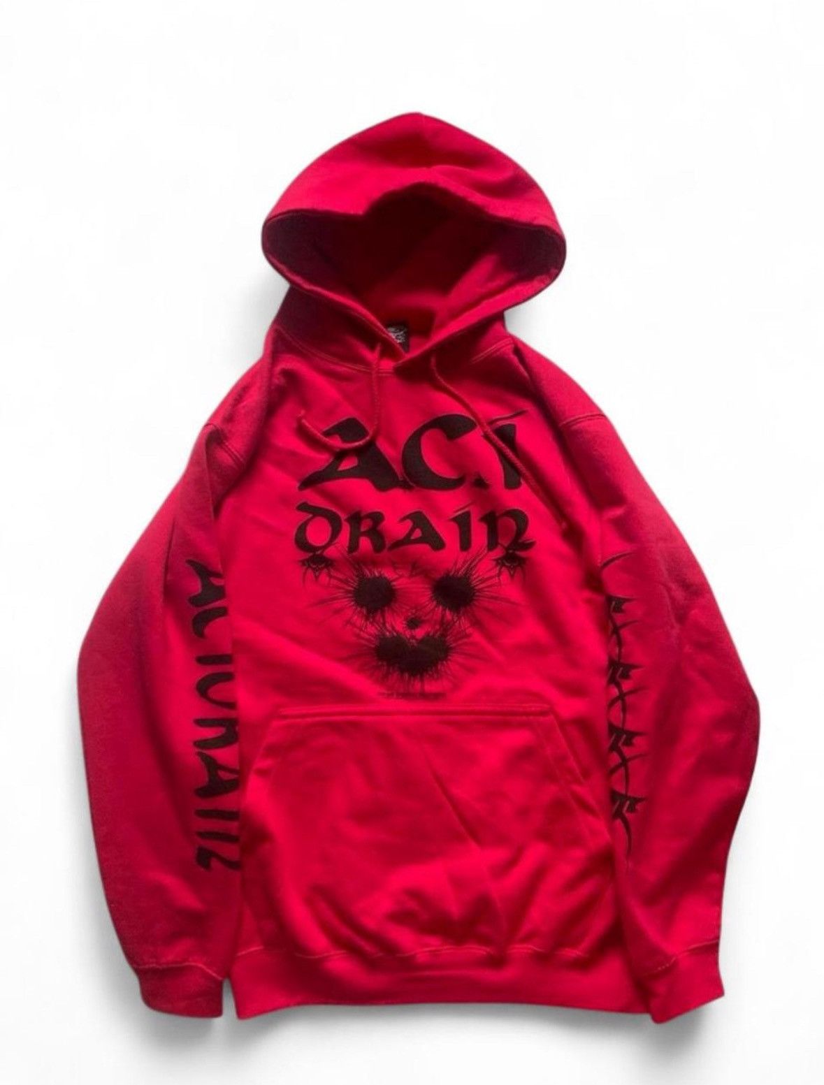 Drain Gang Bladee Martyr Tour hot pink acid rain hoodie Size US S / EU 44-46 / 1 - 1 Thumbnail