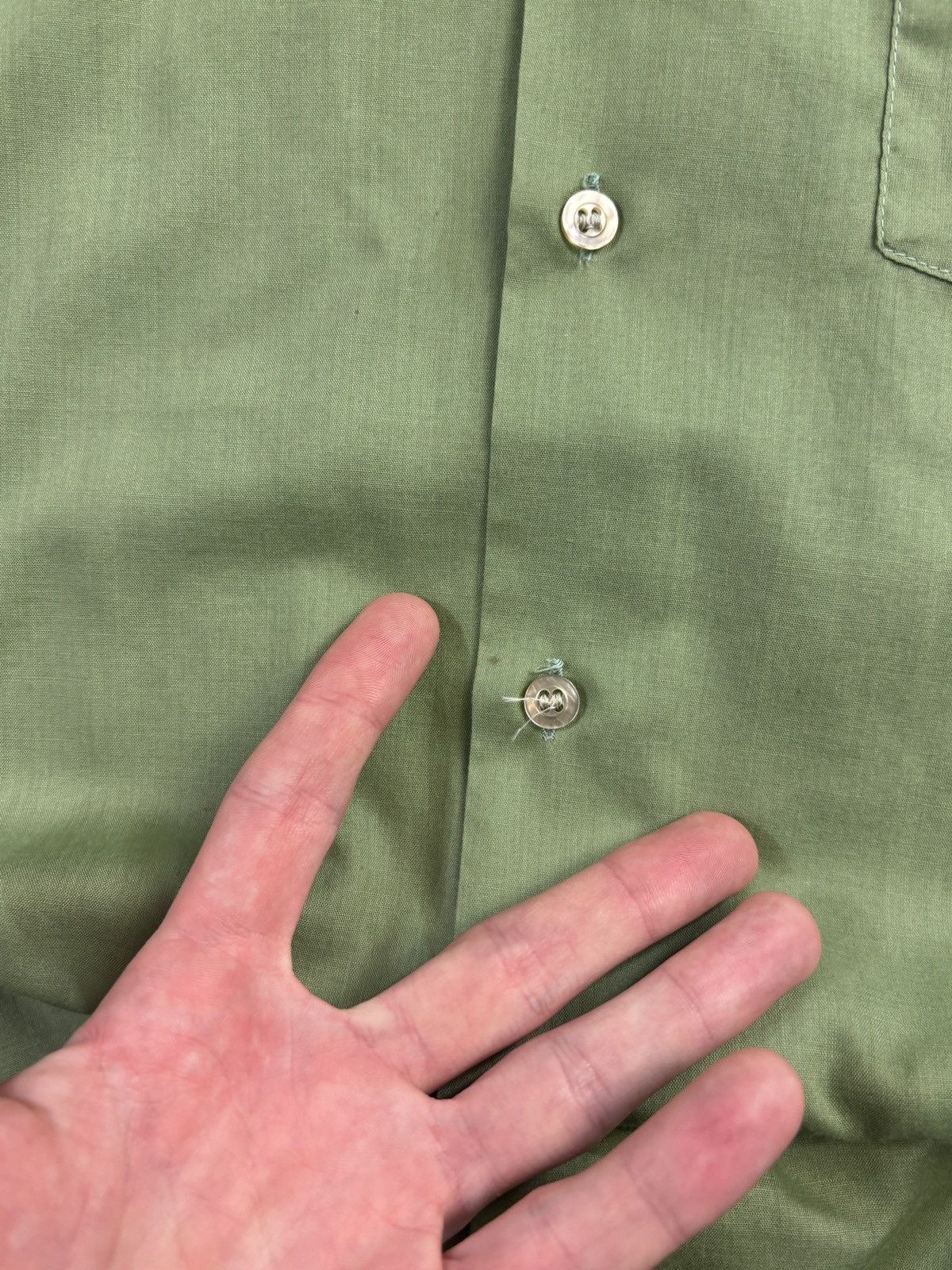 Vintage 1960s Vintage Shortsleeve Shirt PermaPress Work Camp Bowling Size US S / EU 44-46 / 1 - 12 Thumbnail