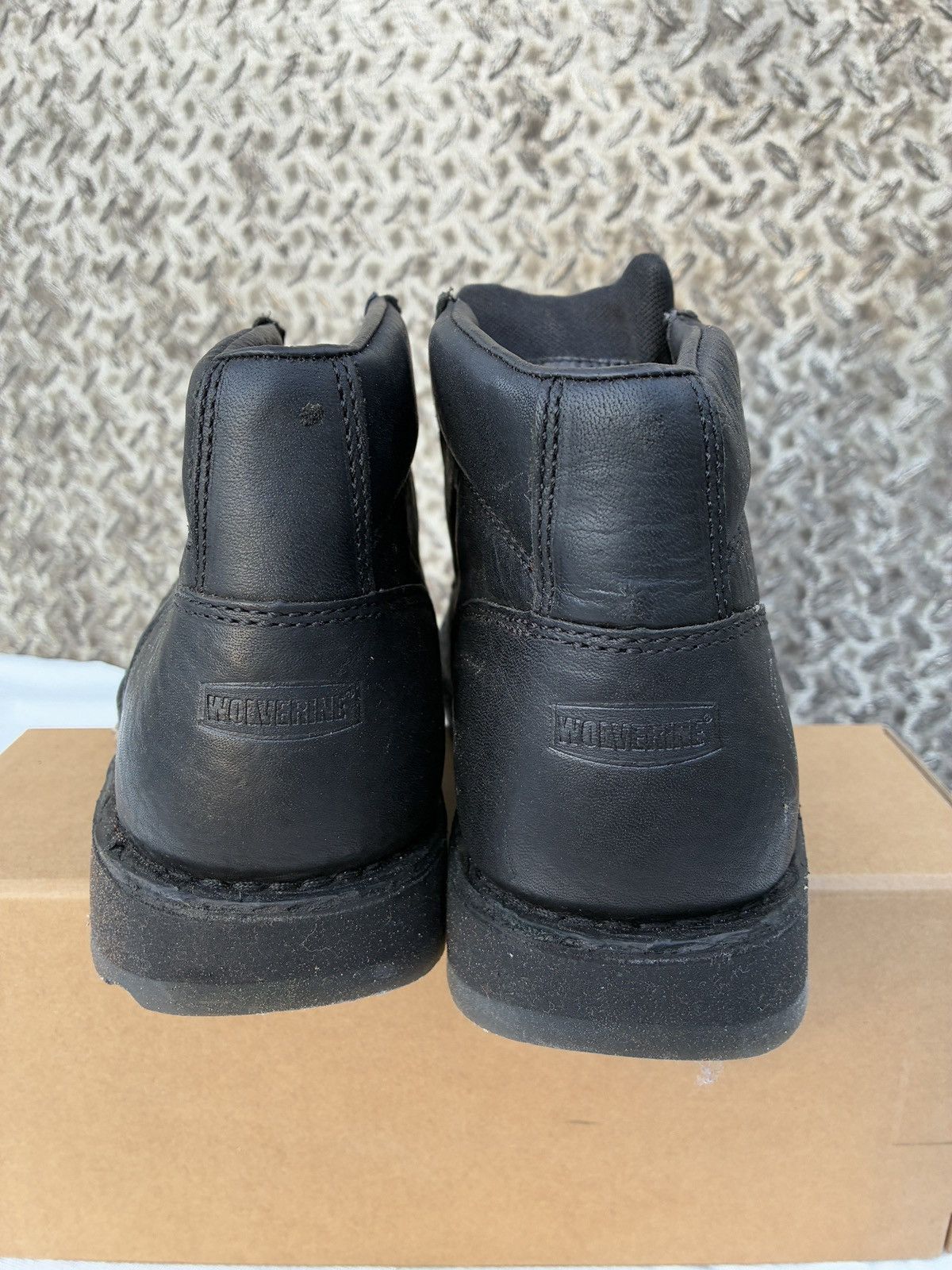 Wolverine Wolverine MultiShox 6" Black Leather Work Chukka Boot 9.5 Size US 9.5 / EU 42-43 - 3 Thumbnail