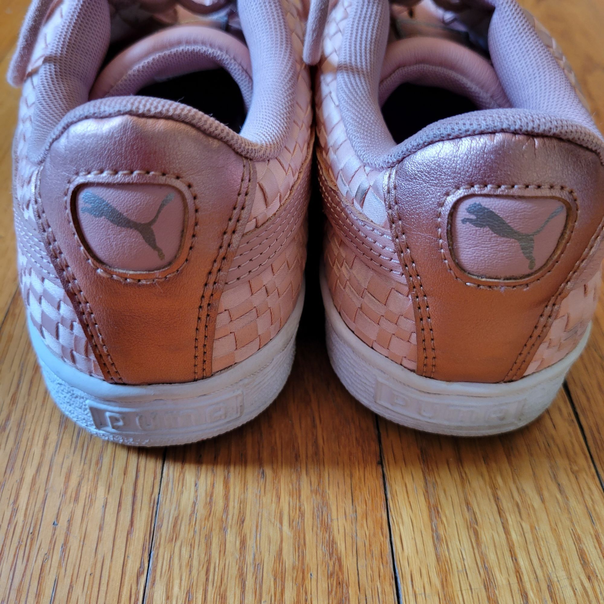 Puma Puma Basket Satin EP Woven Pink Sneakers 10 Lace Up Tennis S Size US 10 / IT 40 - 7 Thumbnail