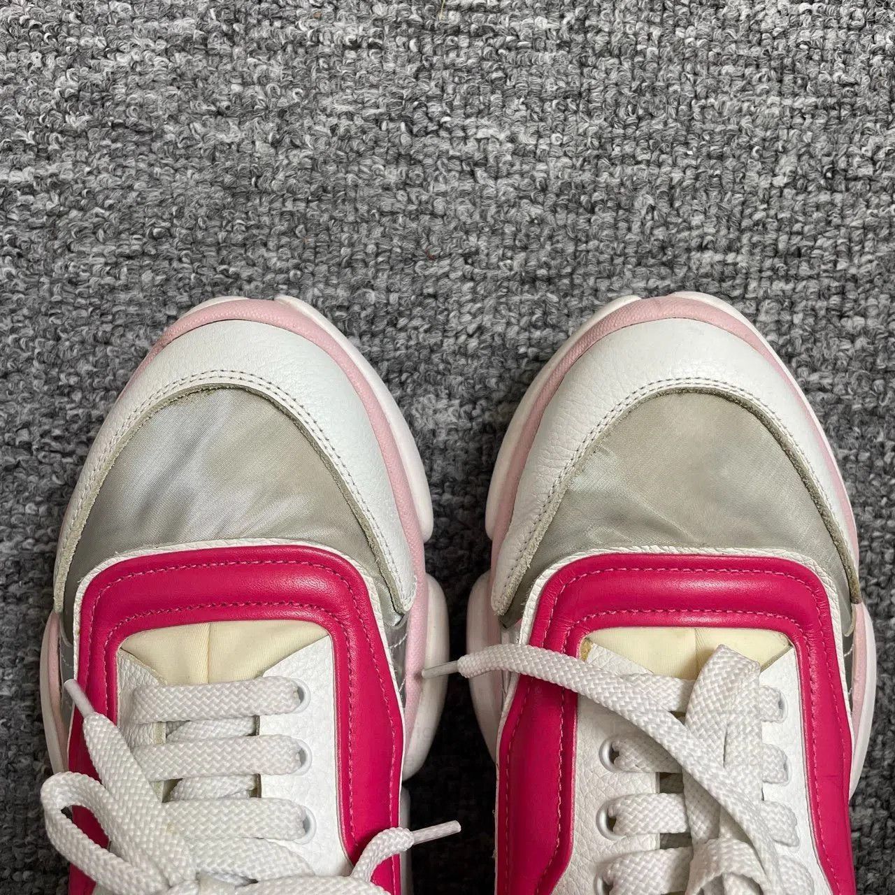 Moncler Moncler Pink Flat Sneakers. Size US 6 / IT 36 - 3 Thumbnail