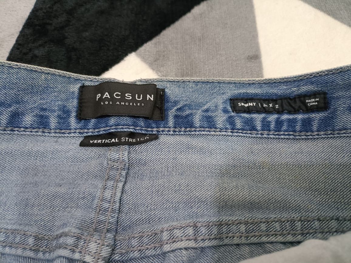 Pacsun Vertical Stretch Pacsun Los Angeles Ripped Punk Jeans Size 32" / US 10 / IT 46 - 6 Thumbnail